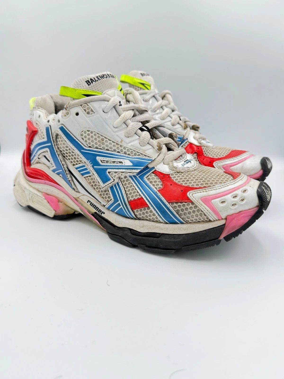 Balenciaga Balenciaga Runner 1.0 Multicolor Blue Red Pink Yellow Size US 11 / EU 44 - 1 Thumbnail