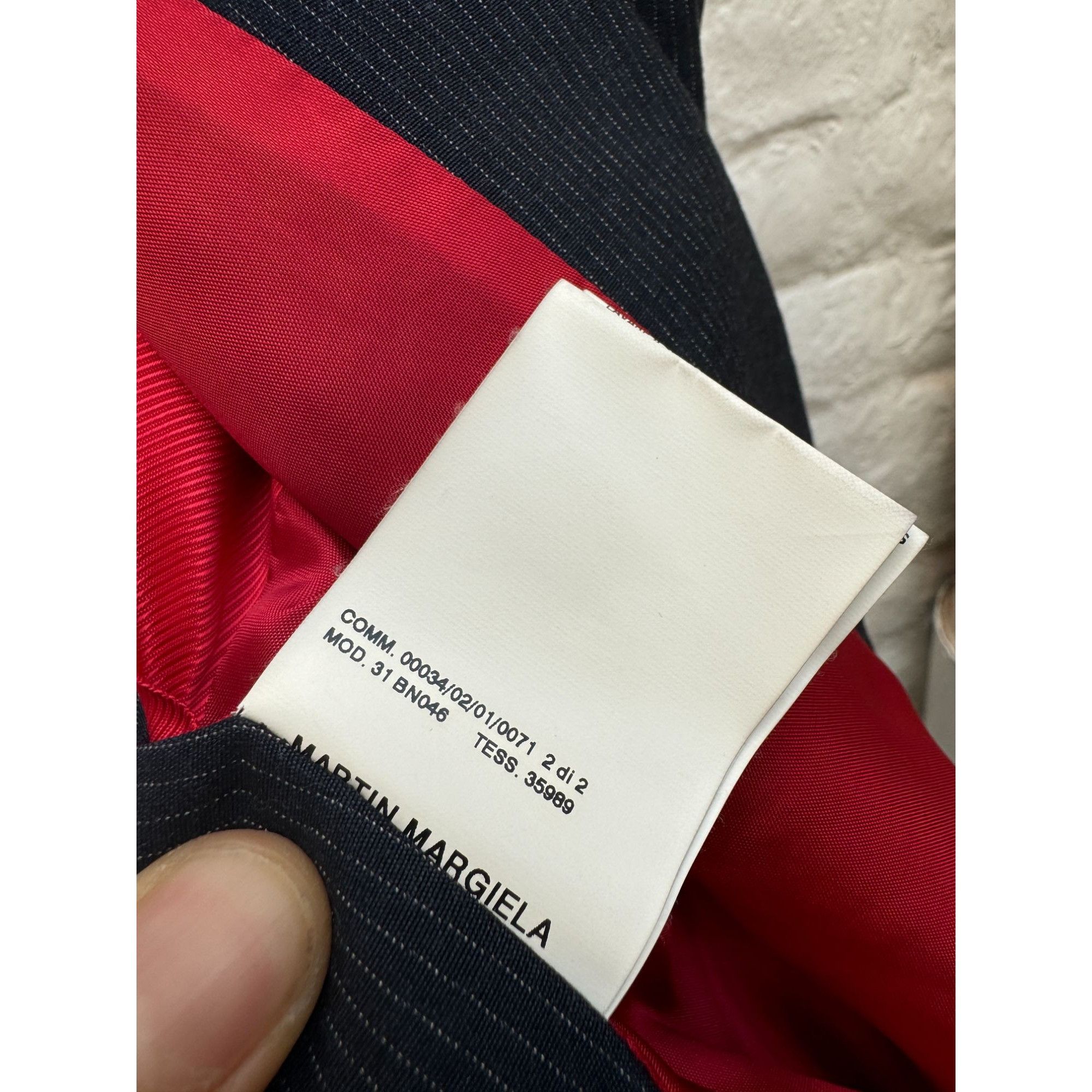 Maison Margiela SS 2008 Navy Wool Striped Blazer Jacket Size M / US 6-8 / IT 42-44 - 8 Thumbnail