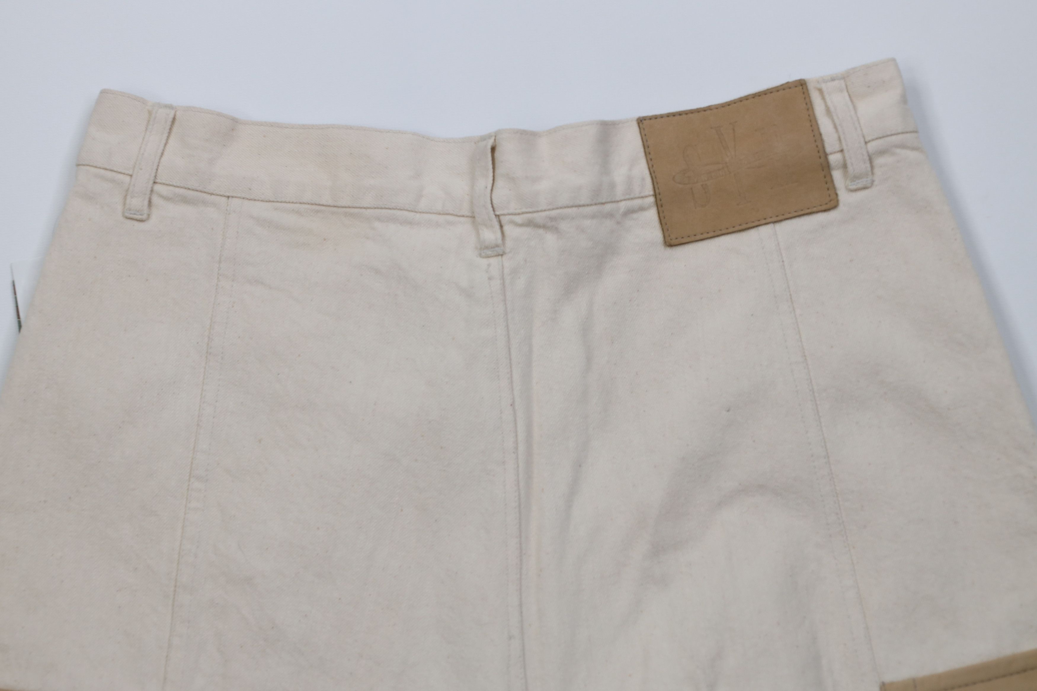 Vintage Deadstock Vintage 90s Streetwear Leather Trim Cargo Shorts Size US 32 / EU 48 - 12 Thumbnail