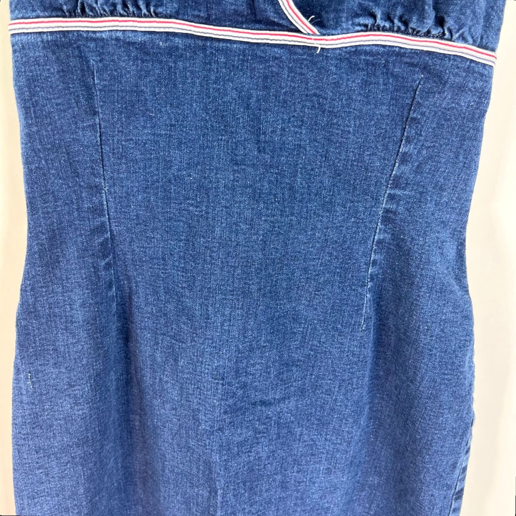 Tommy Hilfiger VINTAGE Tommy Hilfiger Denim Sleeveless Casual Dress Women JR Size L Blue Cotton Size L / US 10 / IT 46 - 3 Thumbnail