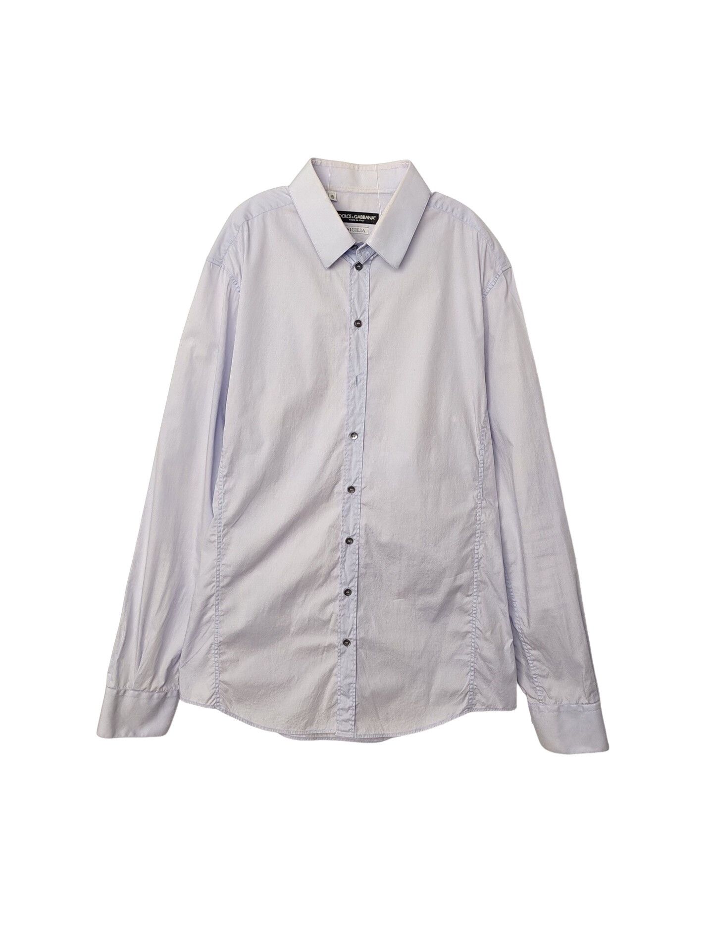 Dolce & Gabbana Dolce & Gabbana Blue Button Up Shirt Size L Size US L / EU 52-54 / 3 - 1 Thumbnail