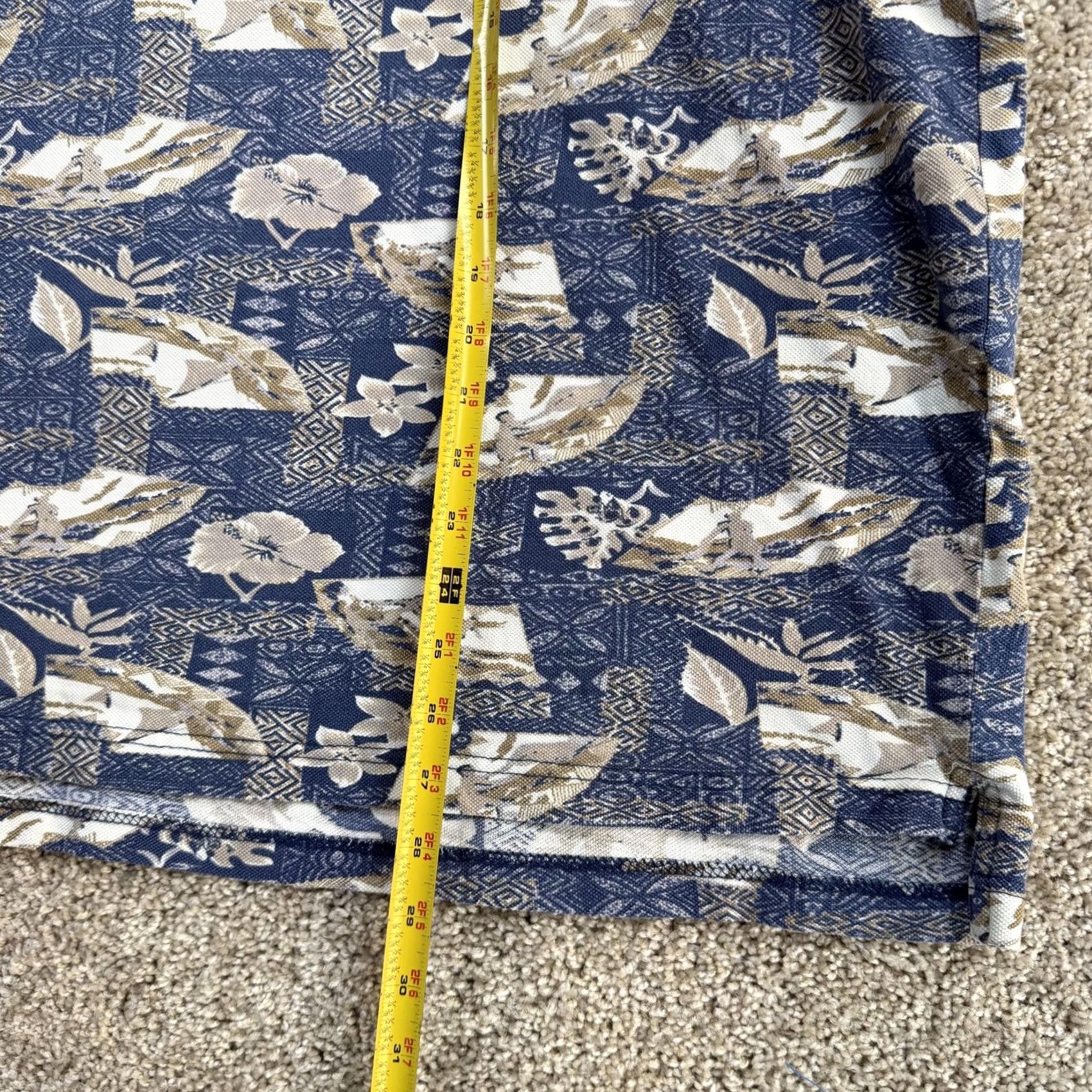 Vintage VINTAGE Northwest Territory Polo Shirt Mens 4XL Blue Hawaiian Floral Knit Big Man Casual Size US XXL / EU 58 / 5 - 3 Thumbnail