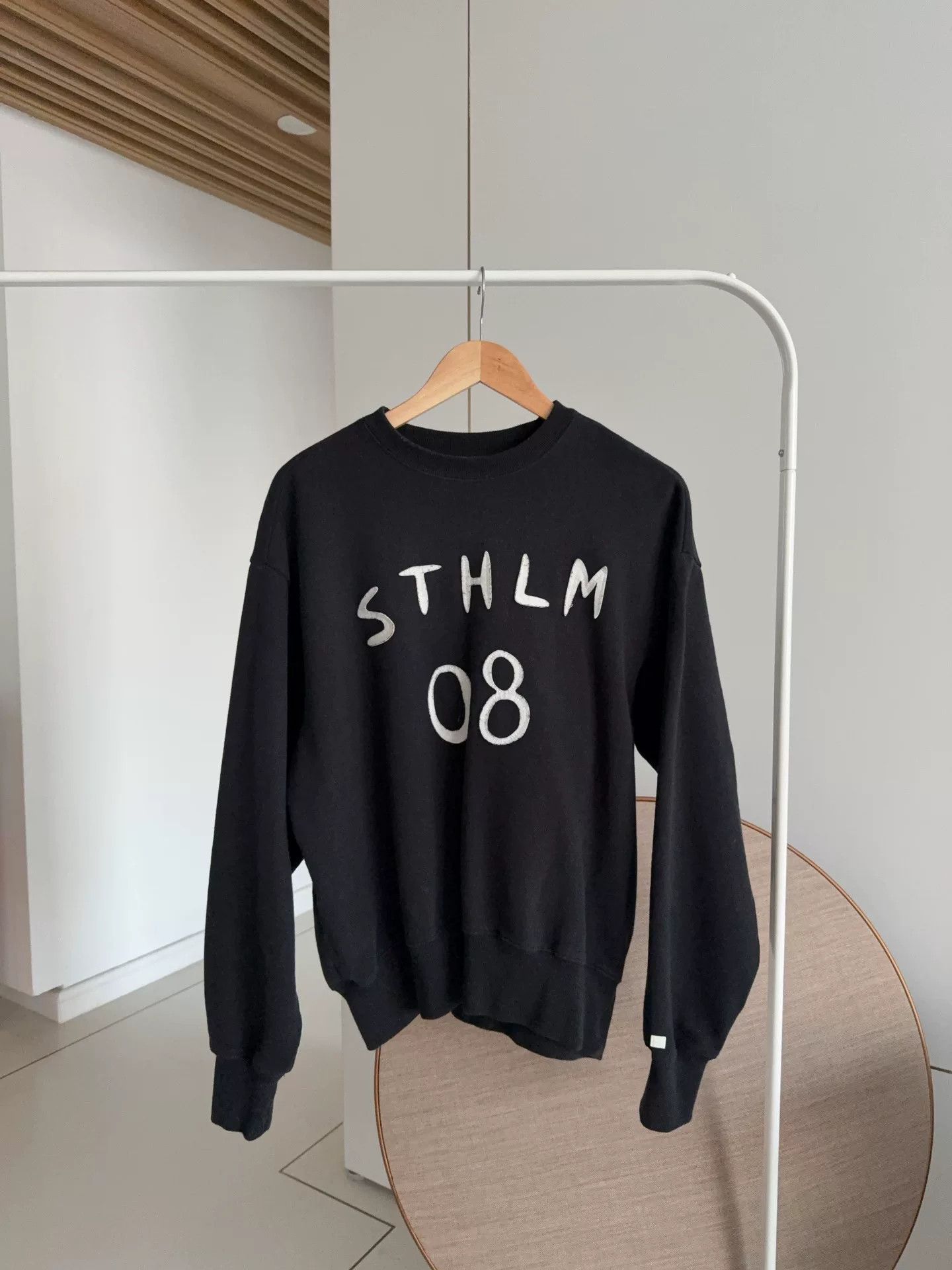 Acne Studios black sweatshirt with STLM 08 print Size US XXS / EU 40 - 1 Thumbnail