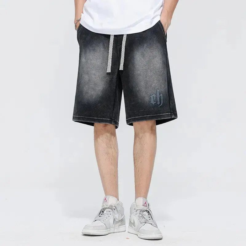 Japanese Brand Retro loose straight denim shorts Size US 32 / EU 48 - 6 Thumbnail