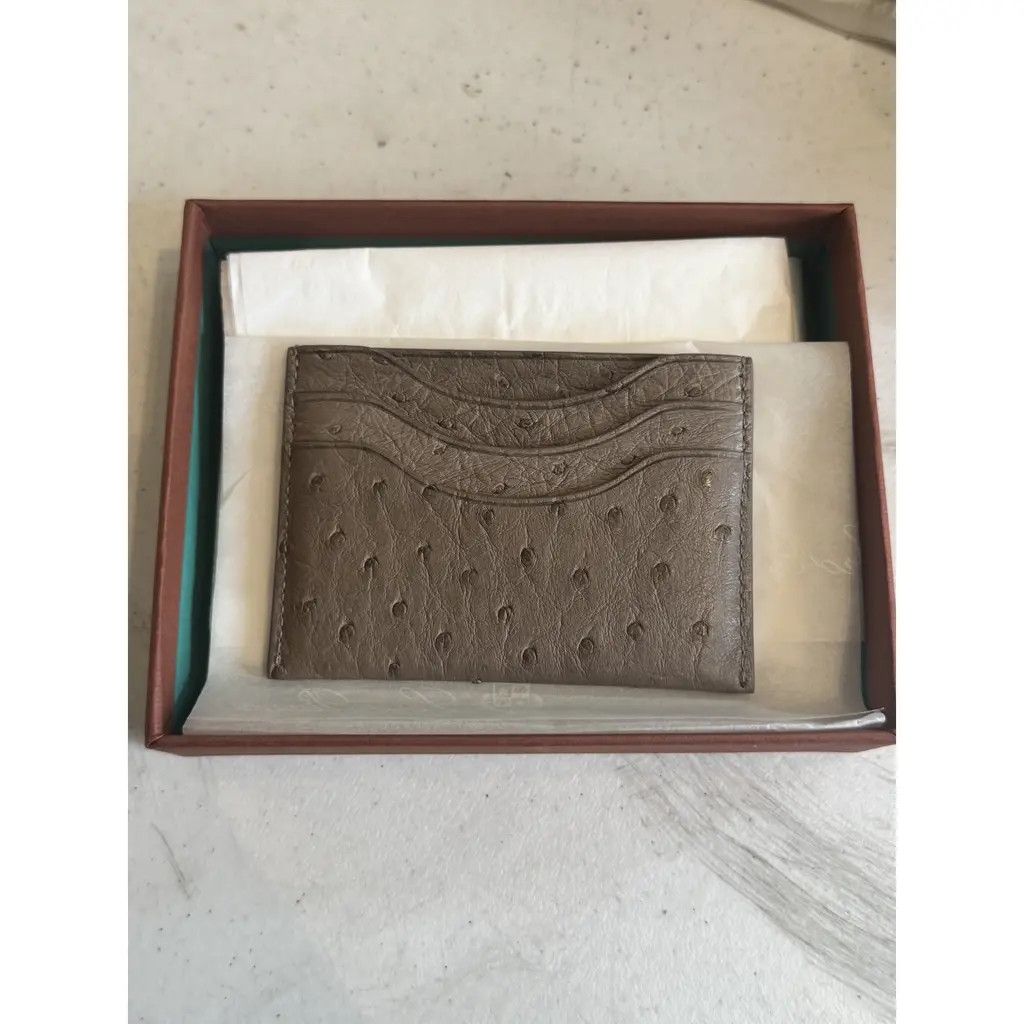 Loro Piana o1v3rcll0525 Size: OS / Leather Card Holder in Brown Size ONE SIZE - 2 Thumbnail