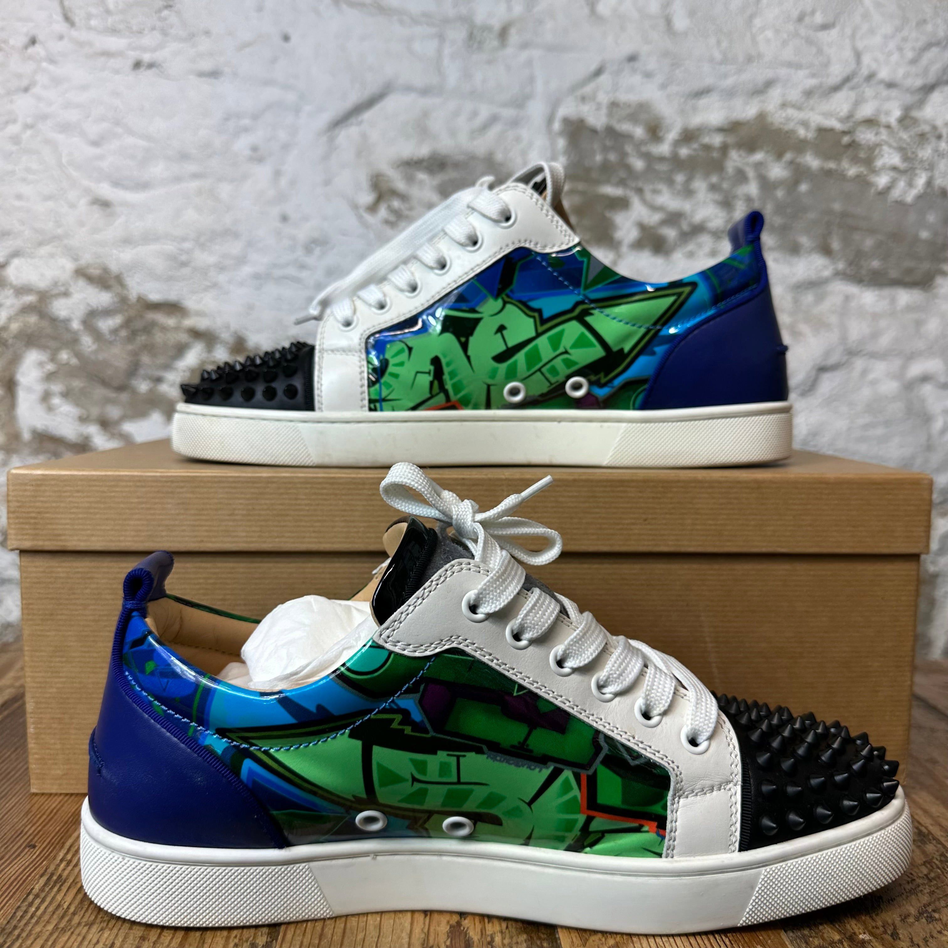 Christian Louboutin Christian Louboutin Grafitti Spike Sneaker Sz 7.5 (40.5) Size US 7.5 / EU 40-41 - 2 Thumbnail