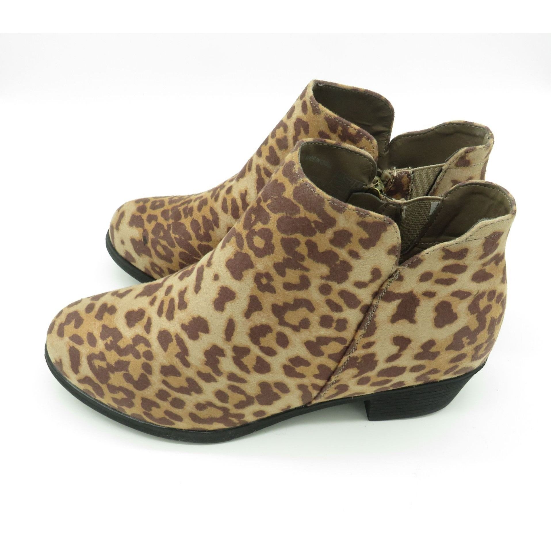 Other Cloud Walker Leopard Print Ankle Boots Size 7 Faux Suede Sid Size US 7 / IT 37 - 3 Thumbnail