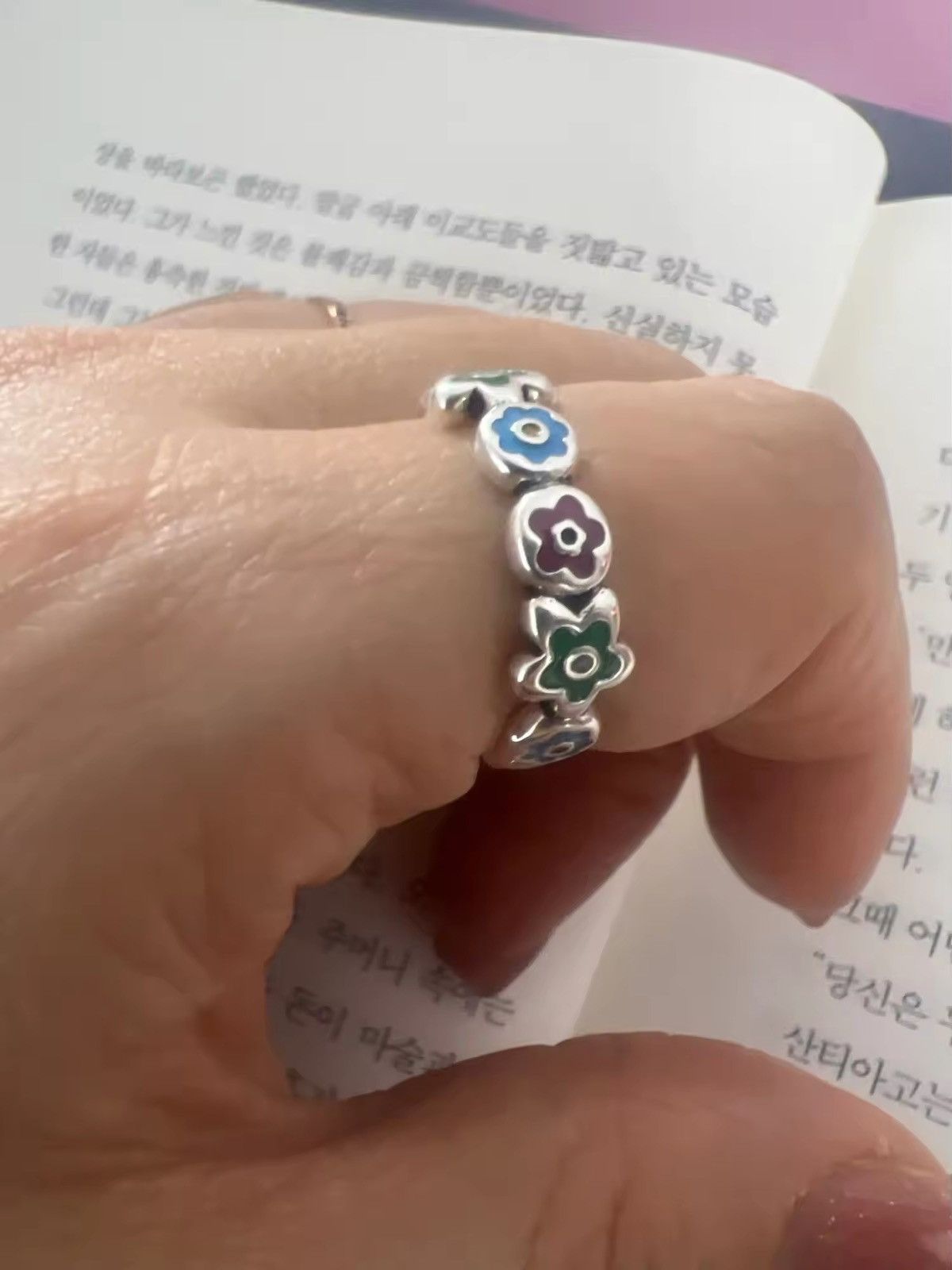 Jewelry × Vintage Irregular Personalised Ring Shiny Finger Ring Size ONE SIZE - 5 Thumbnail