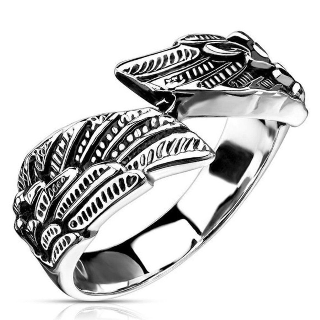 Spikes and sparrow Angel Wings Cast Band ring size 6‎ Size ONE SIZE - 1 Preview