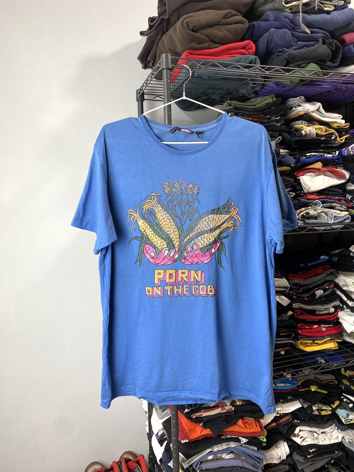 Mambo Rare! 00’s Mambo Porn On The Cob T Shirt Y2K Size US XL / EU 56 / 4 - 1 Thumbnail