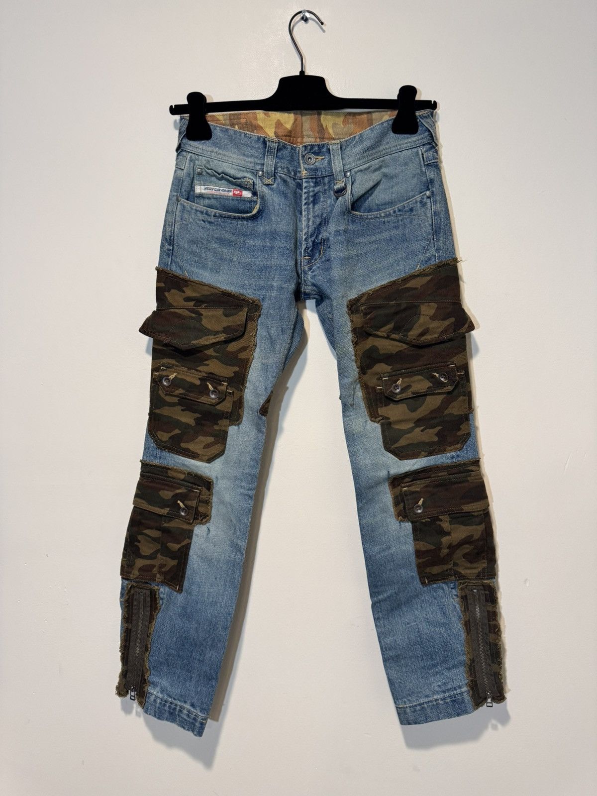 If Six Was Nine × Japanese Brand × Nicole Club Nicole Club Hybrid Camo Jeans Size US 29 - 1 Thumbnail