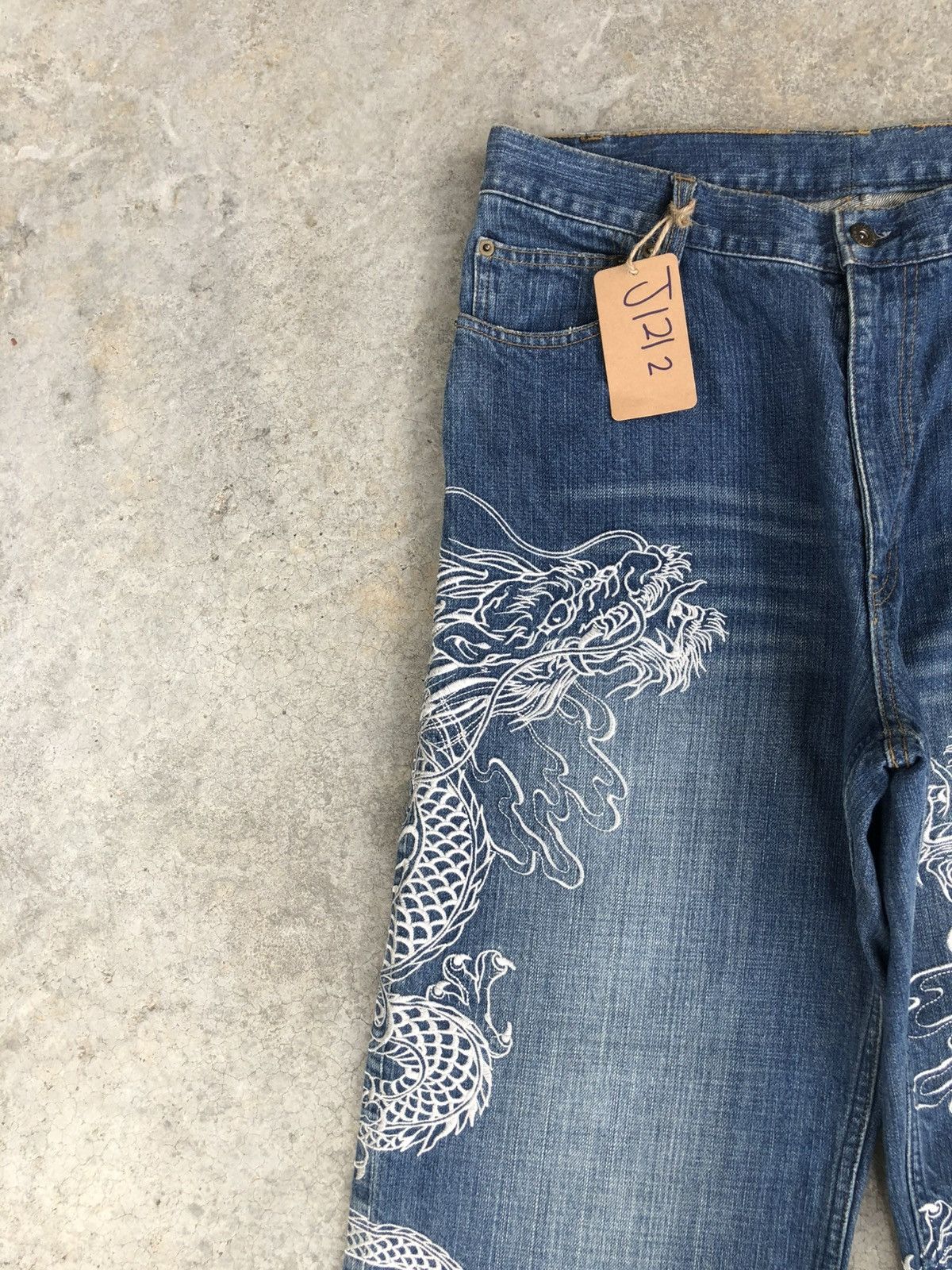 Karakuri Tamashii Karakuri Tamashii Embroidered Baggy Distressed Size US 34 / EU 50 - 4 Thumbnail