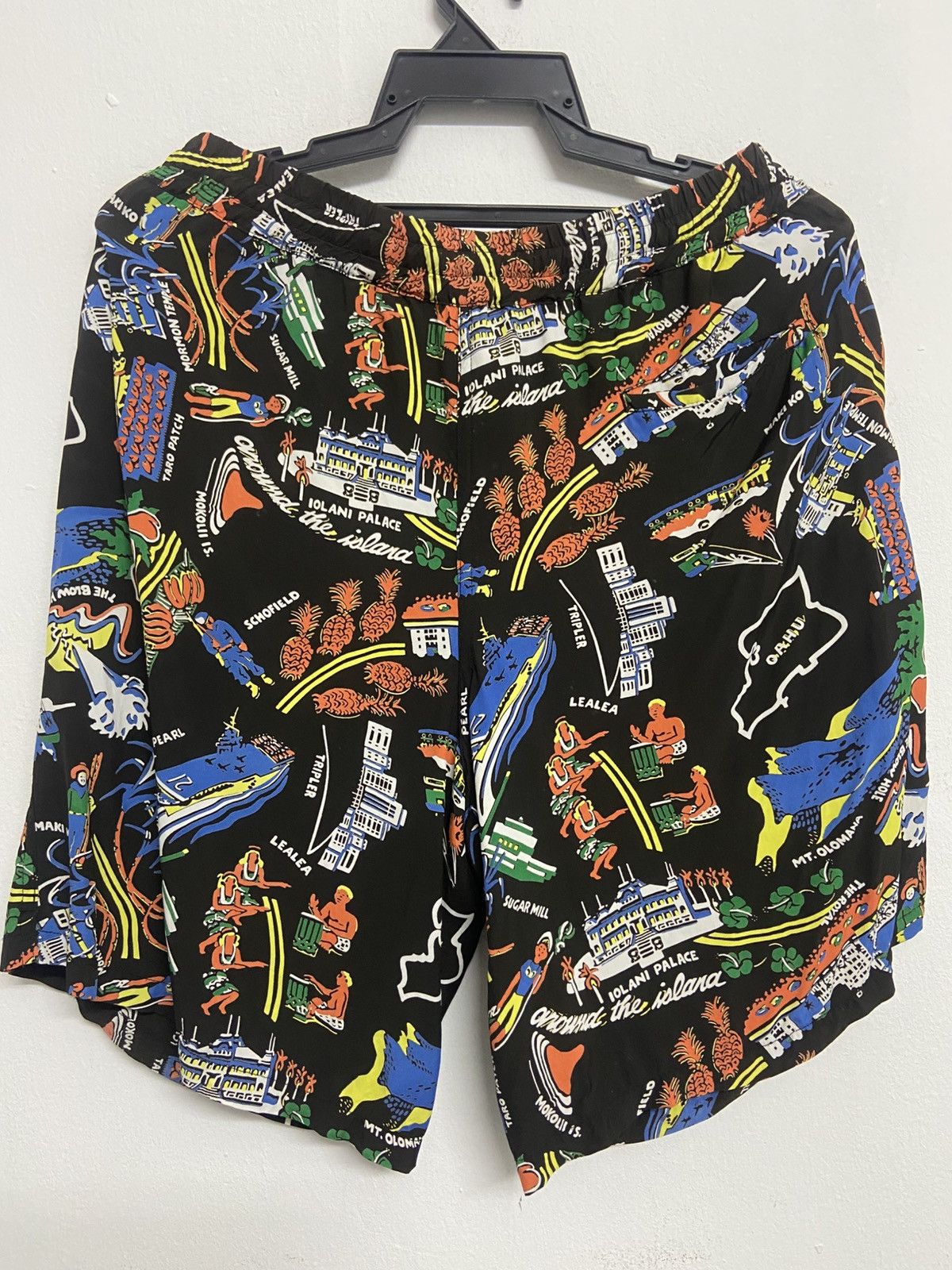 Sun Surf Vintage Hawaiian Print Rayon Shorts Toyo Enterprise Japan Size US 32 / EU 48 - 4 Thumbnail