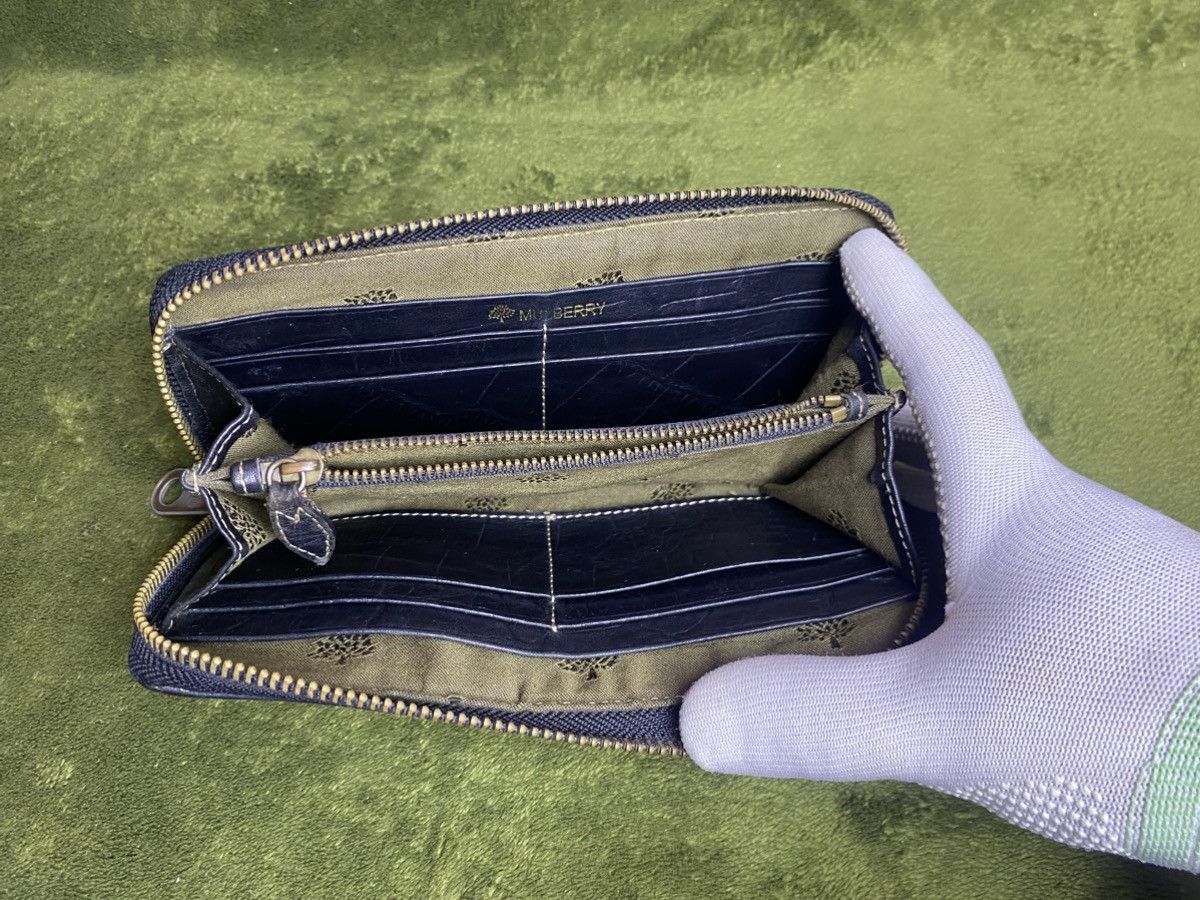 Mulberry Vintage Mulberry Black Congo Leather Zip Around Purse Size ONE SIZE - 7 Thumbnail