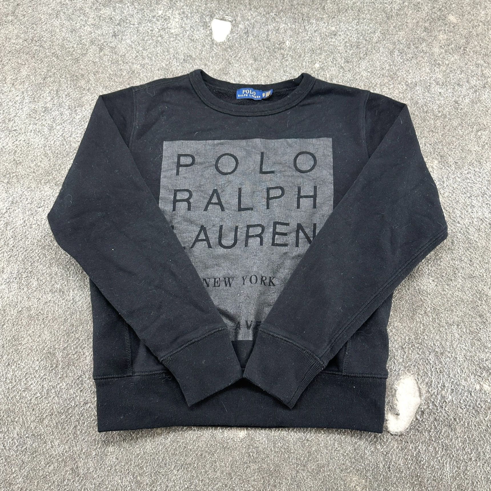 Polo Ralph Lauren VINTAGE Polo Ralph Lauren Sweatshirt Women XS Black Crew Neck Long Sleeve Pullover 90s Sports Outdoor Fifth Avenue New York Size XS / US 0-2 / IT 36-38 - 2 Thumbnail