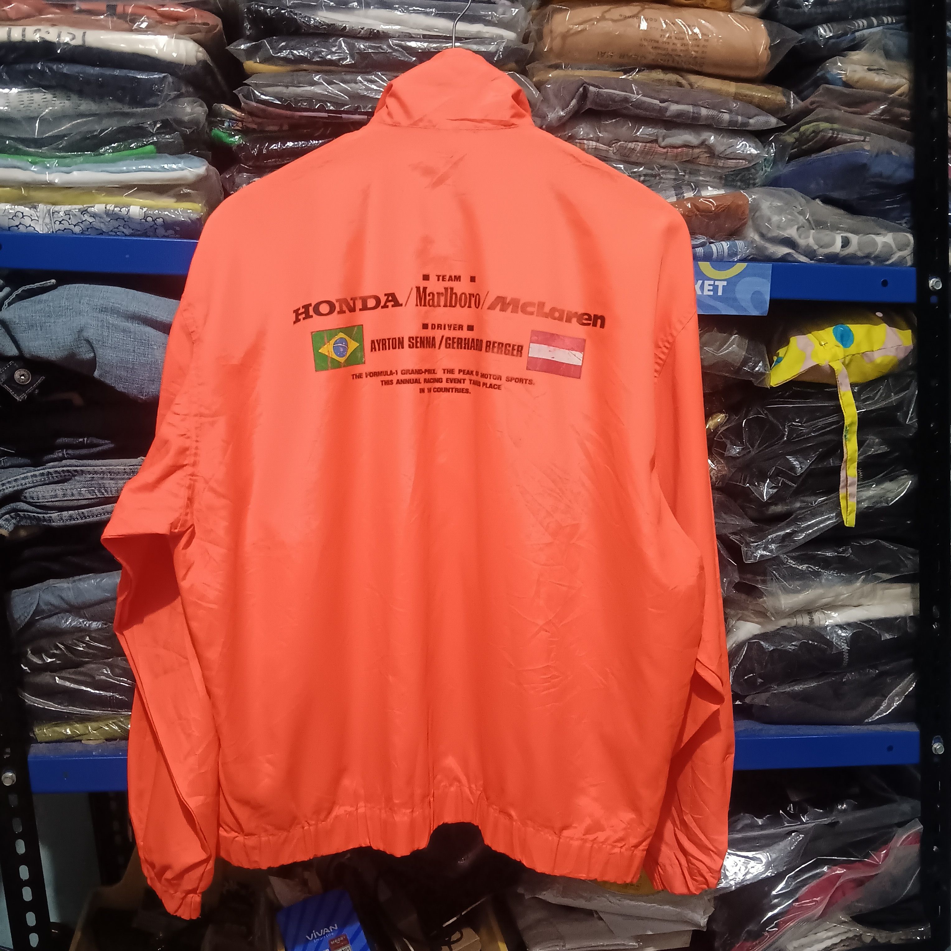Formula 1 × Vintage Vintage Honda F1 racing team AYRTON SENNA jacket Size US L / EU 52-54 / 3 - 5 Thumbnail