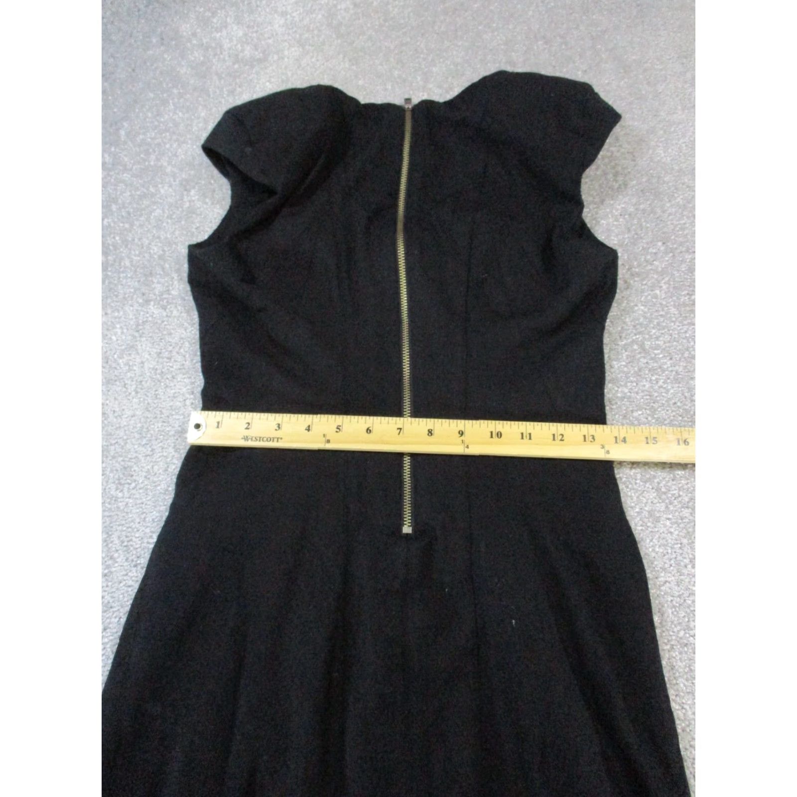 Vintage VINTAGE Helmet Lang Black Wool Blend Dress Womens Size 4 Sheath Bodycon 90s Party Size S / US 4 / IT 40 - 7 Thumbnail