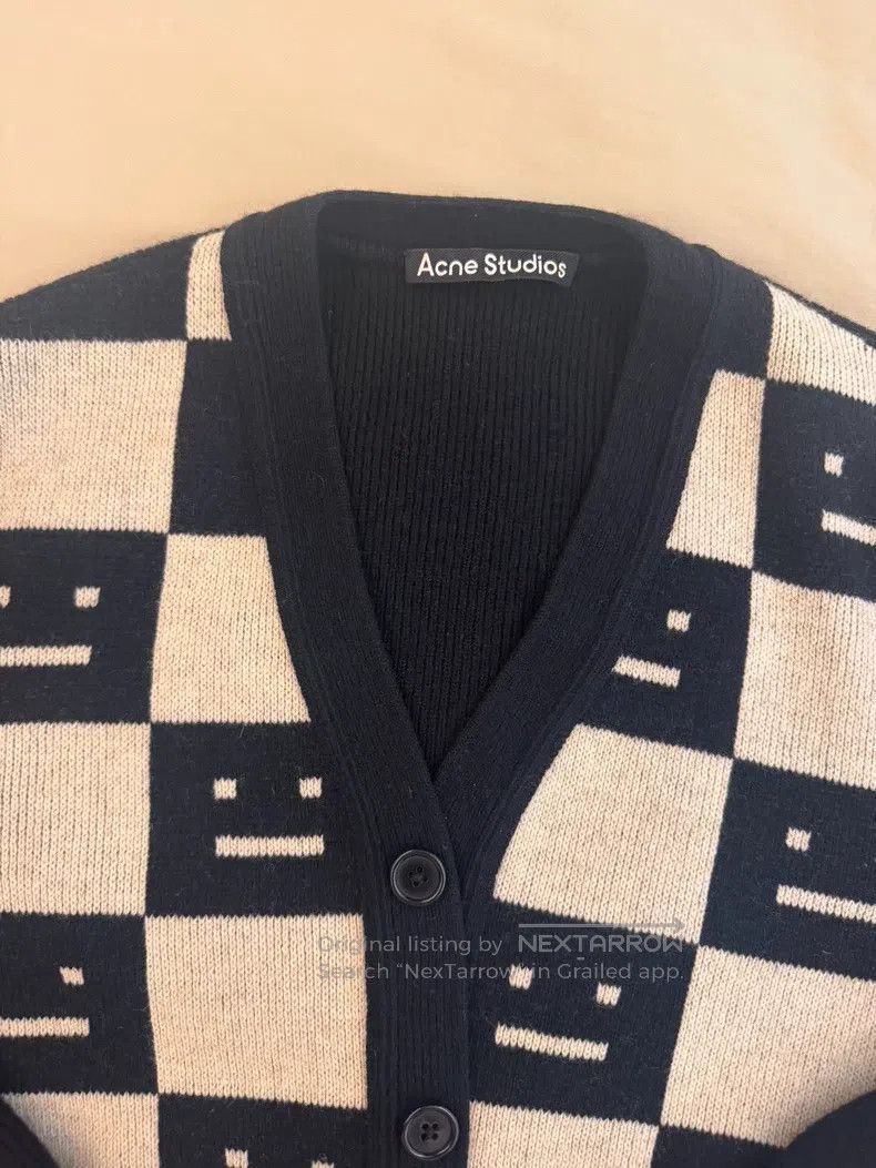 Acne Studios Acne Studios Smile Face Wool Knit Open Cardigan Size XS / US 0-2 / IT 36-38 - 2 Thumbnail