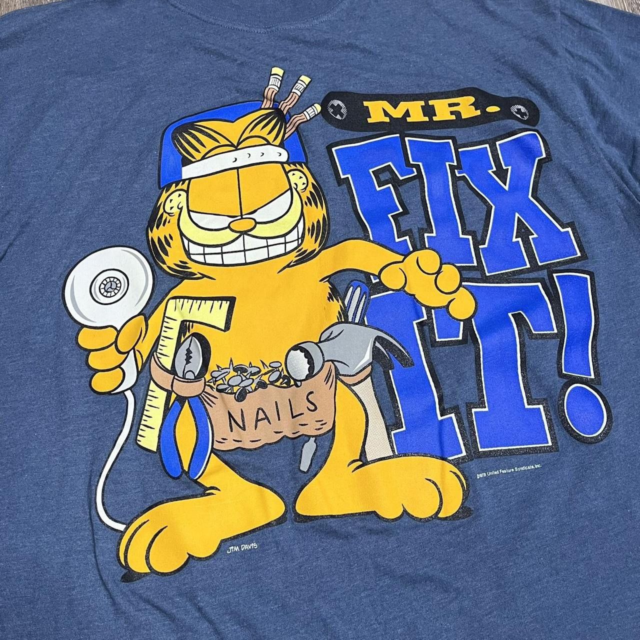 Vintage 1981 Garfield mr fix it tee Size US L / EU 52-54 / 3 - 3 Thumbnail