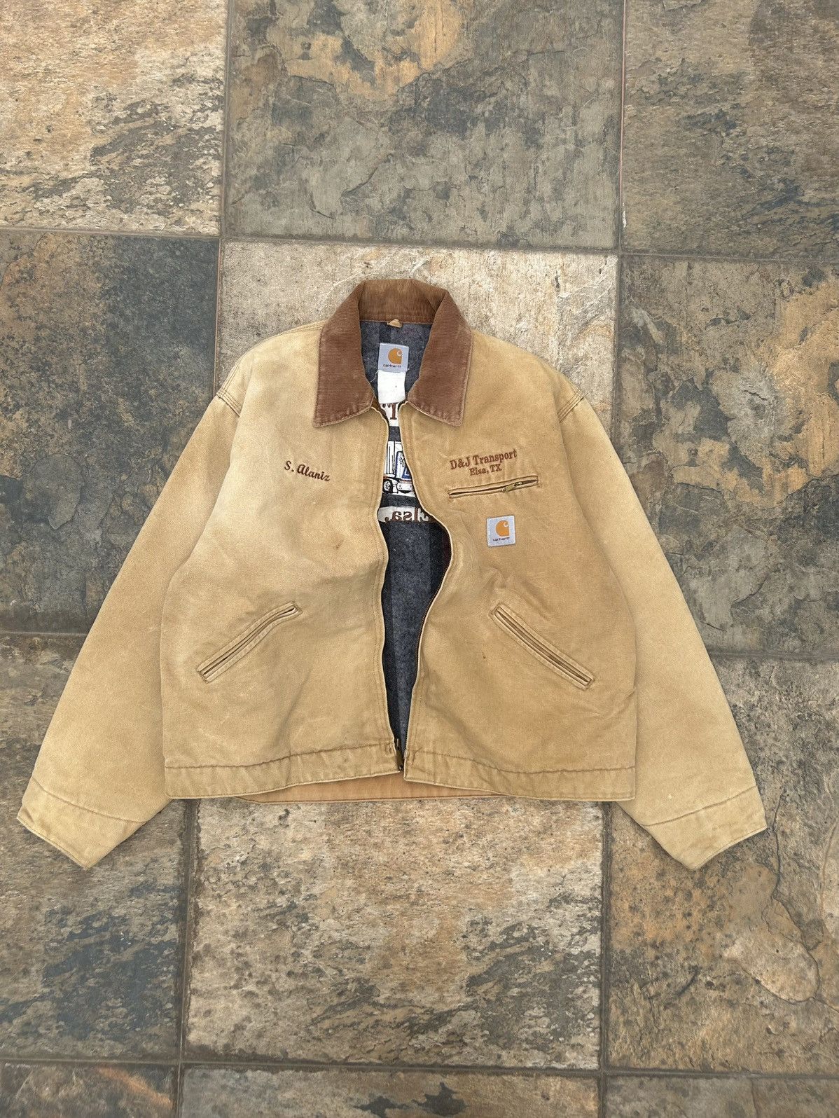 Carhartt × Japanese Brand × Vintage Carhartt Detroit Jacket BIG LOGO Size US XL / EU 56 / 4 - 4 Thumbnail