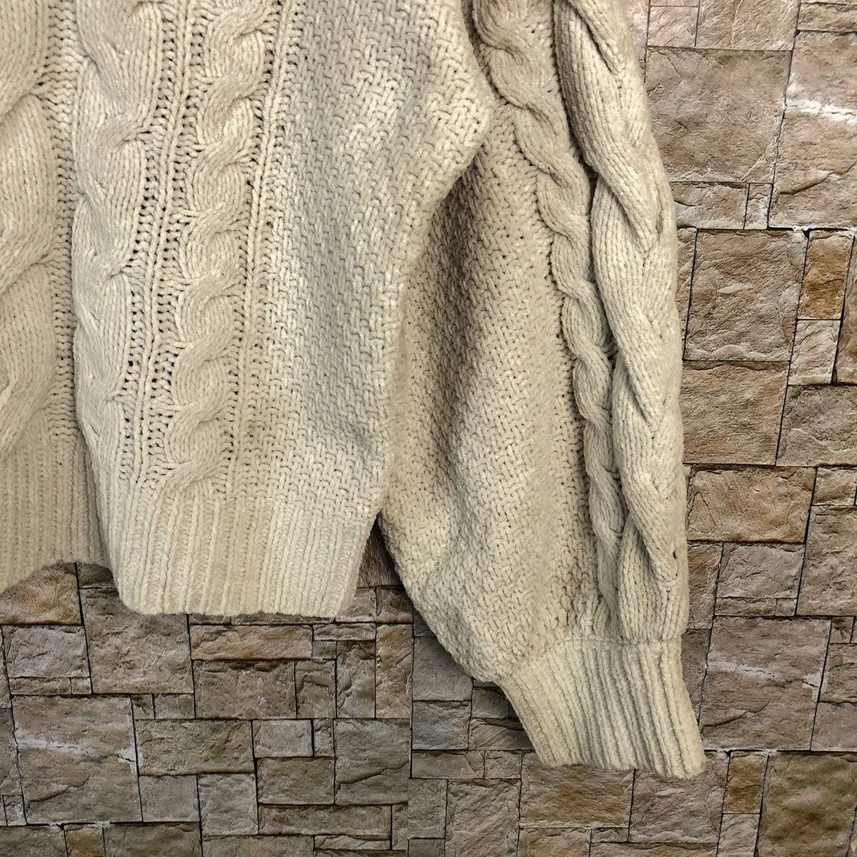 Homespun Knitwear Japan White aran isle cable Knitwear vintage #A871 Size M / US 6-8 / IT 42-44 - 8 Thumbnail