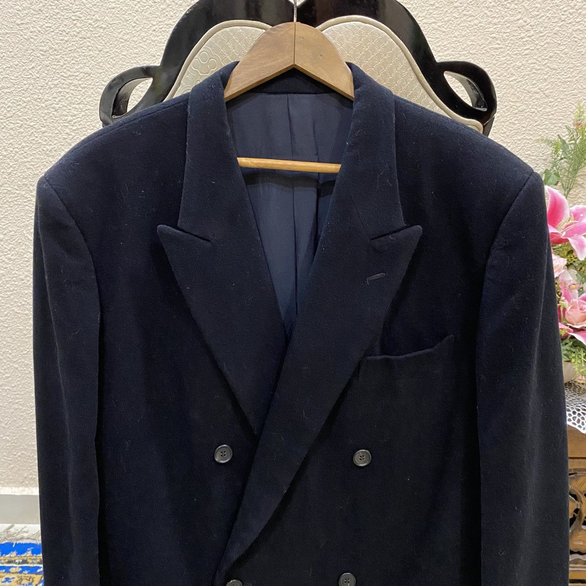 Issey Miyake ☀️ 80's Issey Miyake wool double breast classic jacket Size US M / EU 48-50 / 2 - 2 Thumbnail
