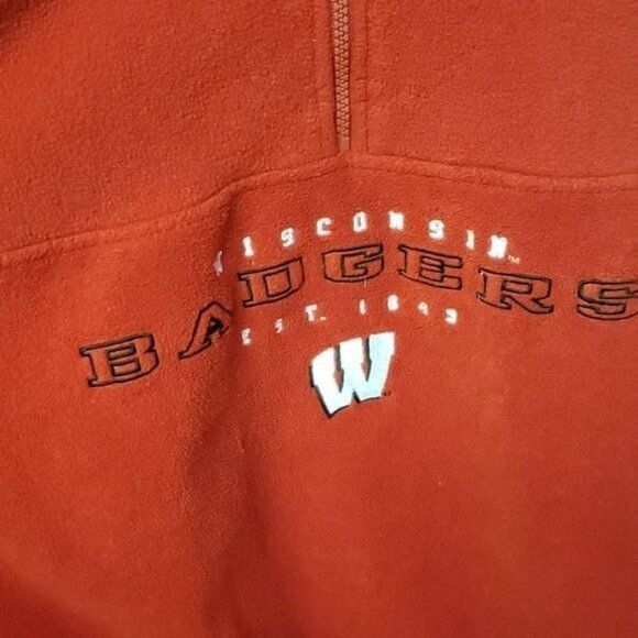 Designer Cadre Athletic Embroidered 1/2 Zip Wisconsin Badger Pullover Size US XL / EU 56 / 4 - 3 Thumbnail