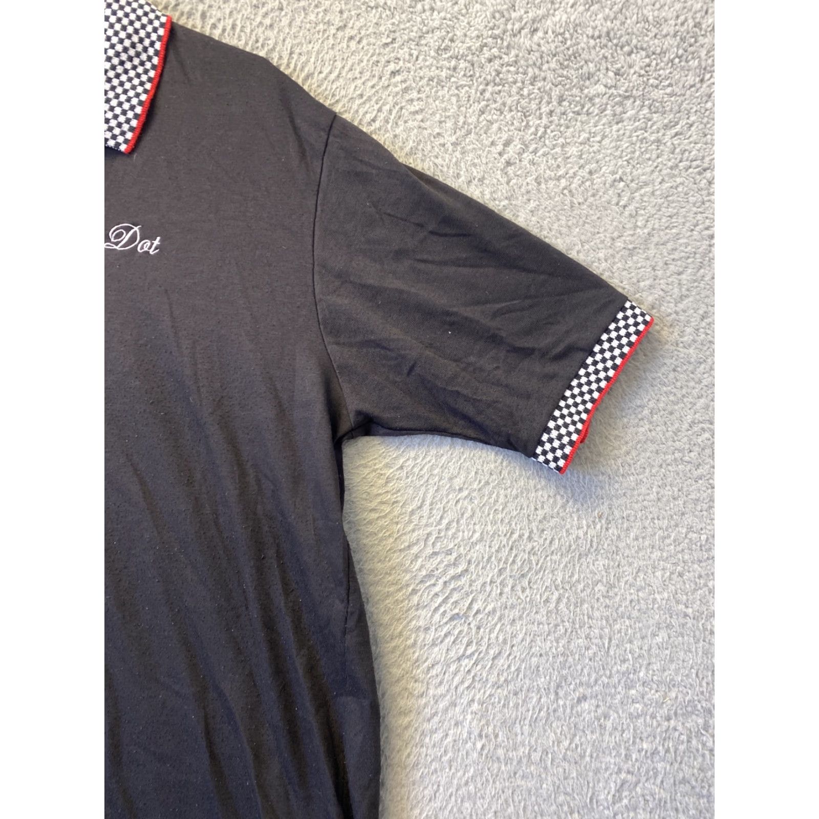 Vintage Crystal Spring Men’s Black Short Sleeve Collared Polo Shirt Size XL/ 46-43 Size US XL / EU 56 / 4 - 2 Thumbnail
