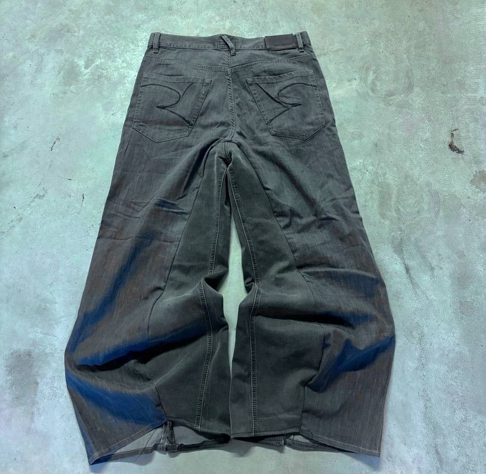 Japanese Brand Faded Gray Jeans – Handmade Y2K Size US 33 - 2 Thumbnail