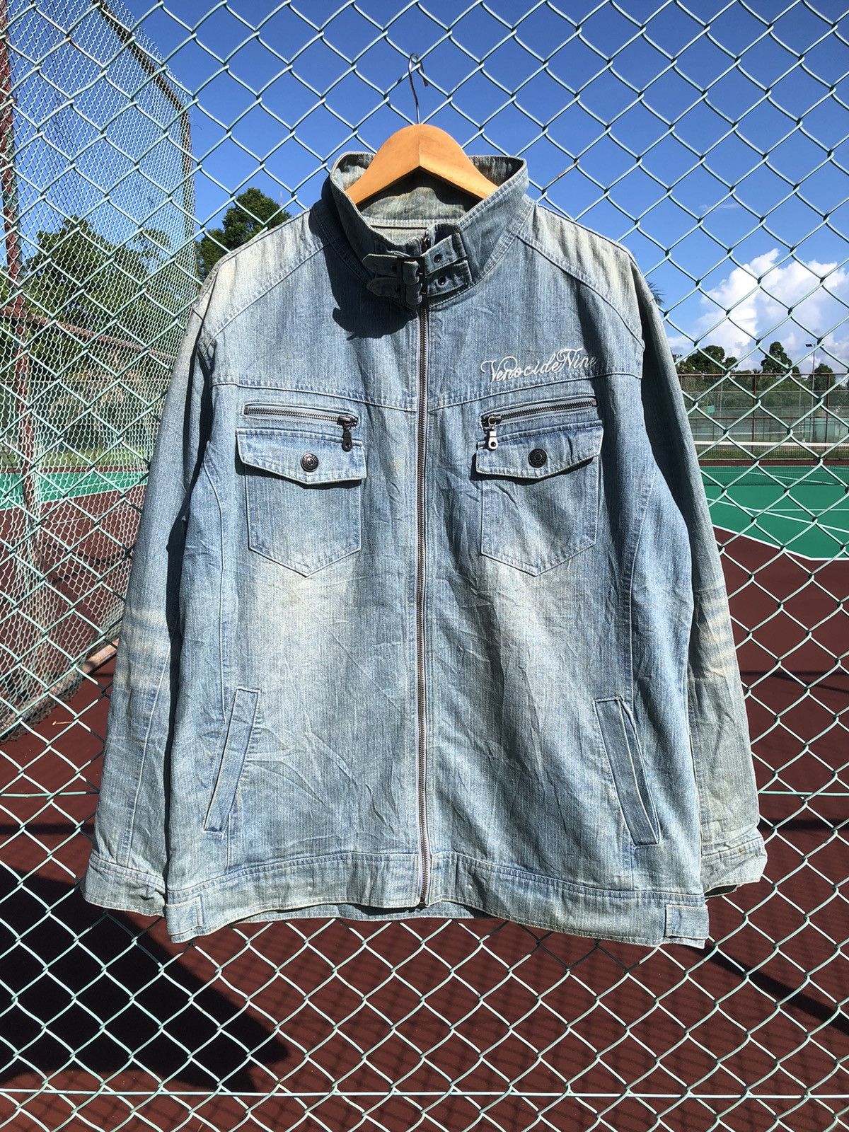 Japanese Brand × Le Grande Bleu (L.G.B.) × Vintage Vintage Mud Wash In The Attic Homme Bondage Denim Jacket Size US XL / EU 56 / 4 - 1 Thumbnail