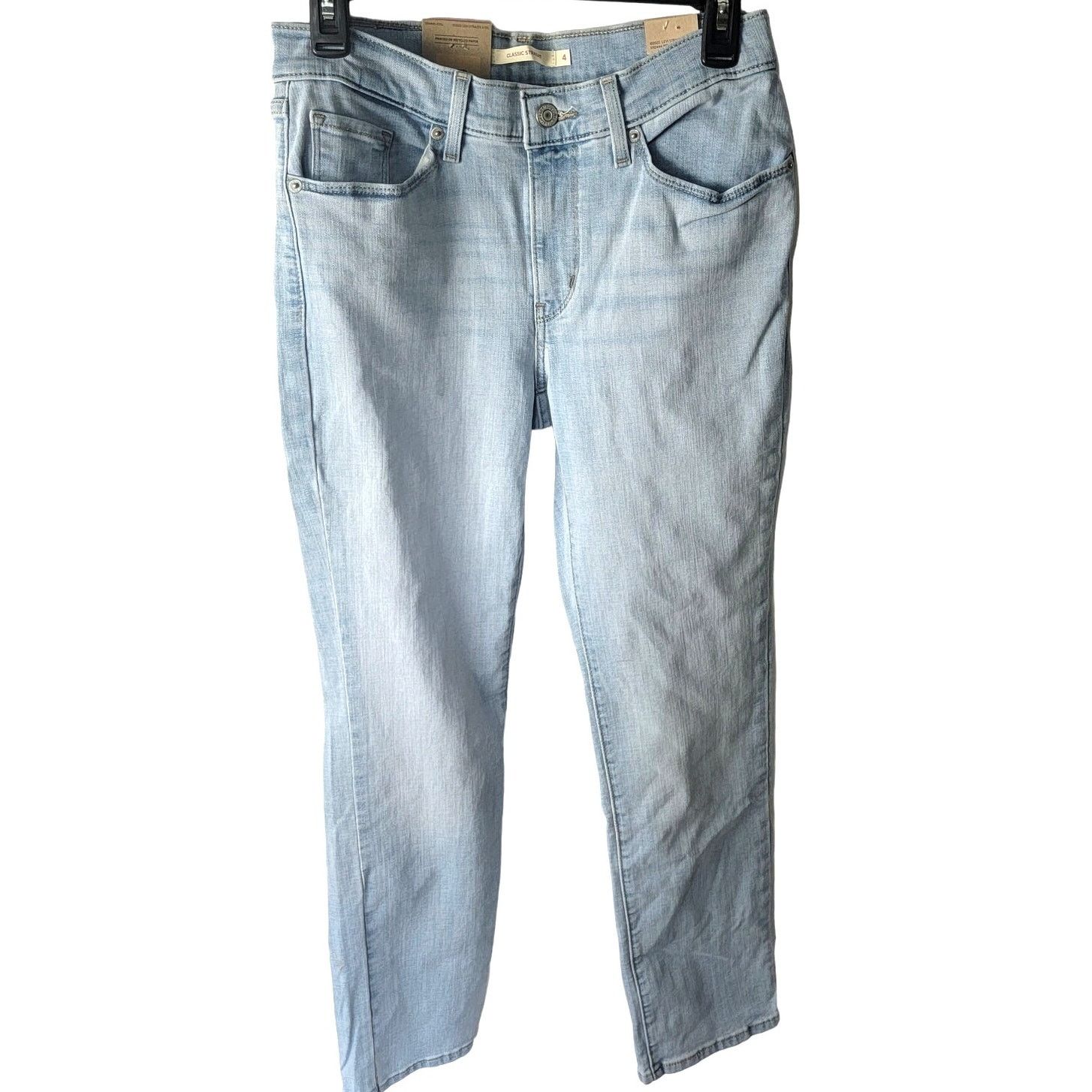 Levi's Levi's Light Wash Classic Straight Jeans Size 4 Size 27" / US 4 / IT 40 - 1 Thumbnail