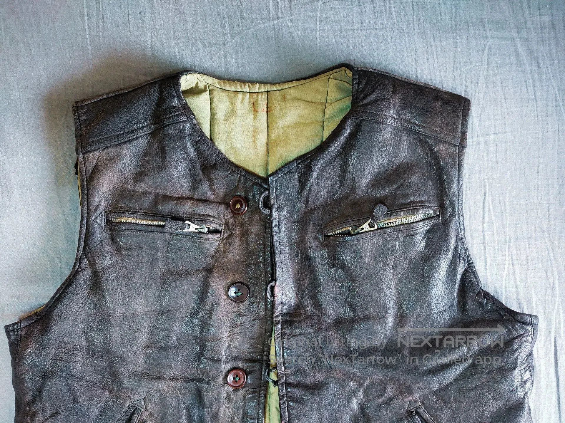 Vintage Vintage Leather Vest. Size US M / EU 48-50 / 2 - 2 Thumbnail