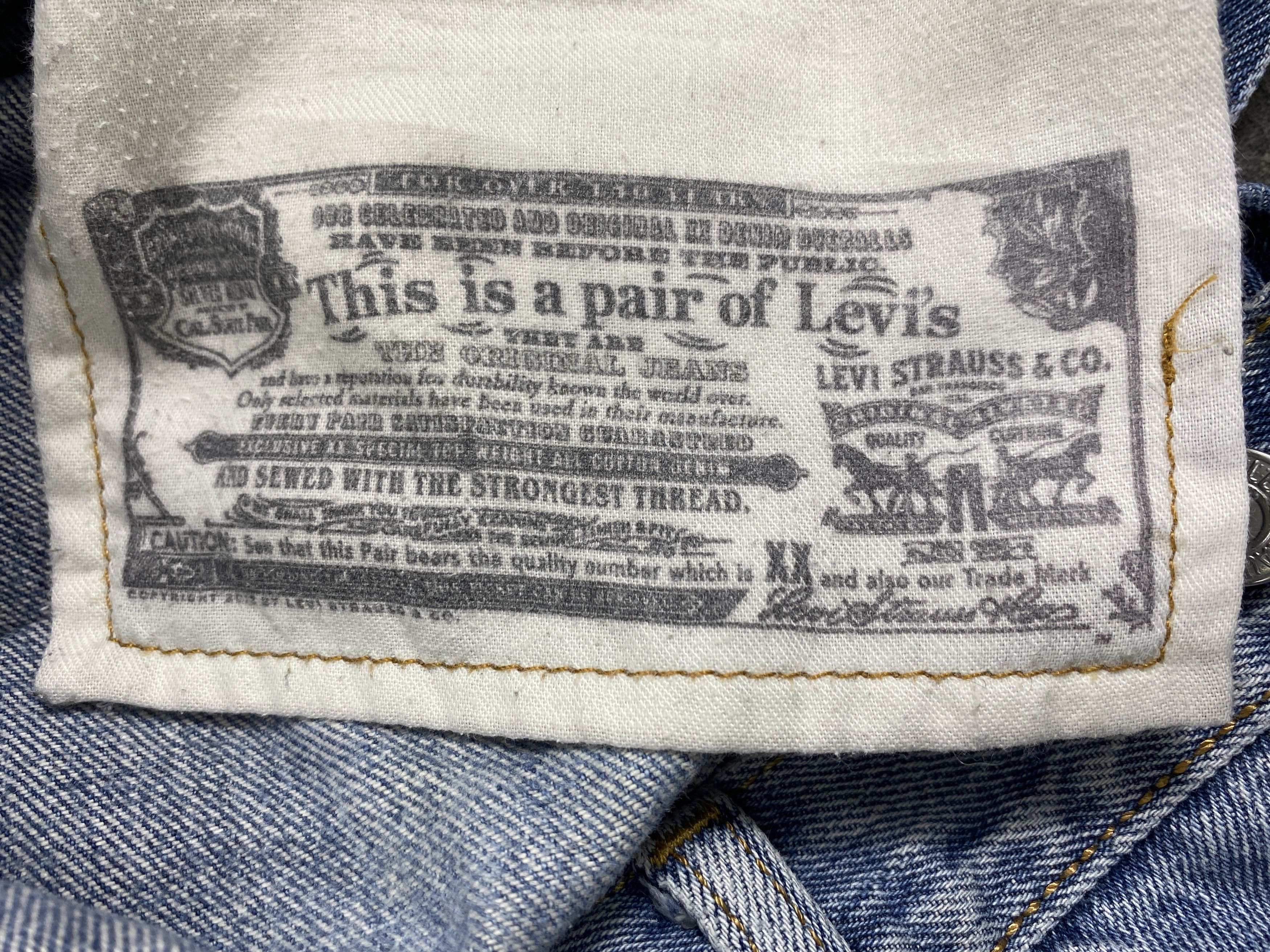 Levi's Light Blue Wash Vintage Levi's 501 32x32.5 Denim JN2455 Size US 32 / EU 48 - 12 Thumbnail