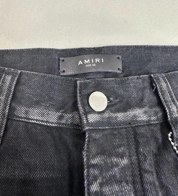 Amiri Amiri black grey washed straight leg loose jeans 2412- Size US 30 / EU 46 - 6 Thumbnail