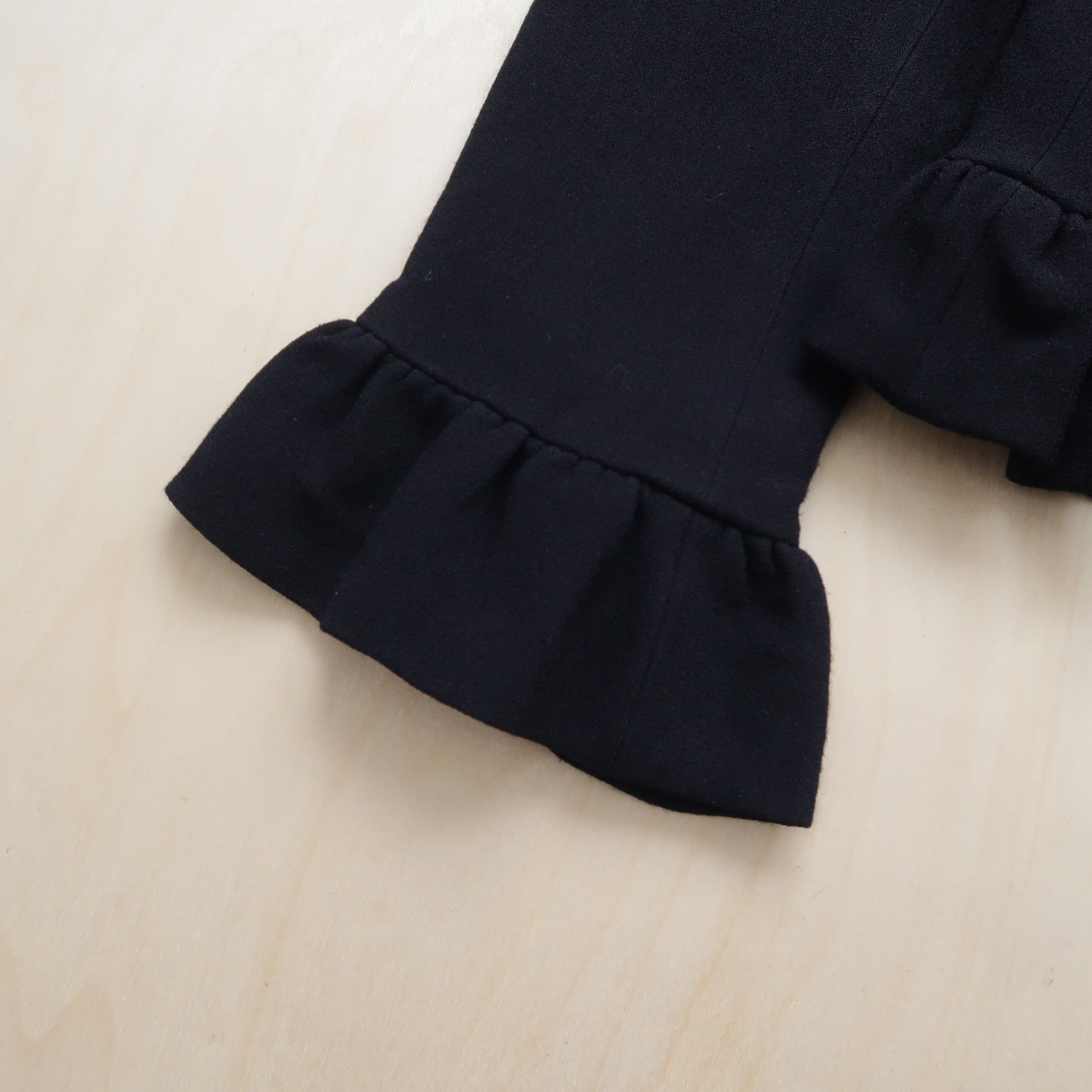 Saint Laurent Paris Yves Saint Laurent Diffusion Femmes Ruffle Jacket Blazer Size M / US 6-8 / IT 42-44 - 7 Thumbnail