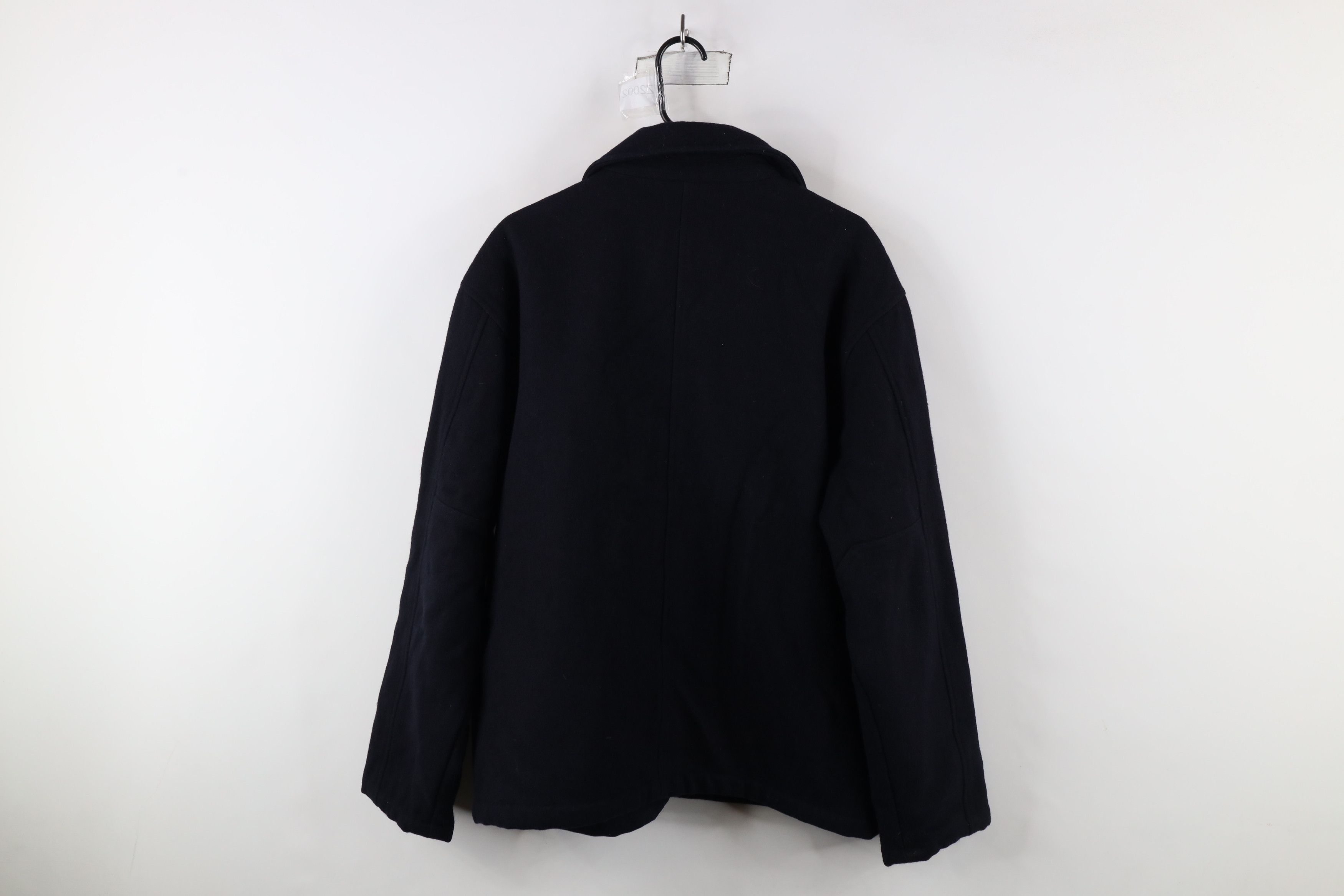 Gap × Vintage Vintage Y2K 2000 Gap Quilted Wool Bomber Jacket Navy Blue Size US M / EU 48-50 / 2 - 14 Thumbnail