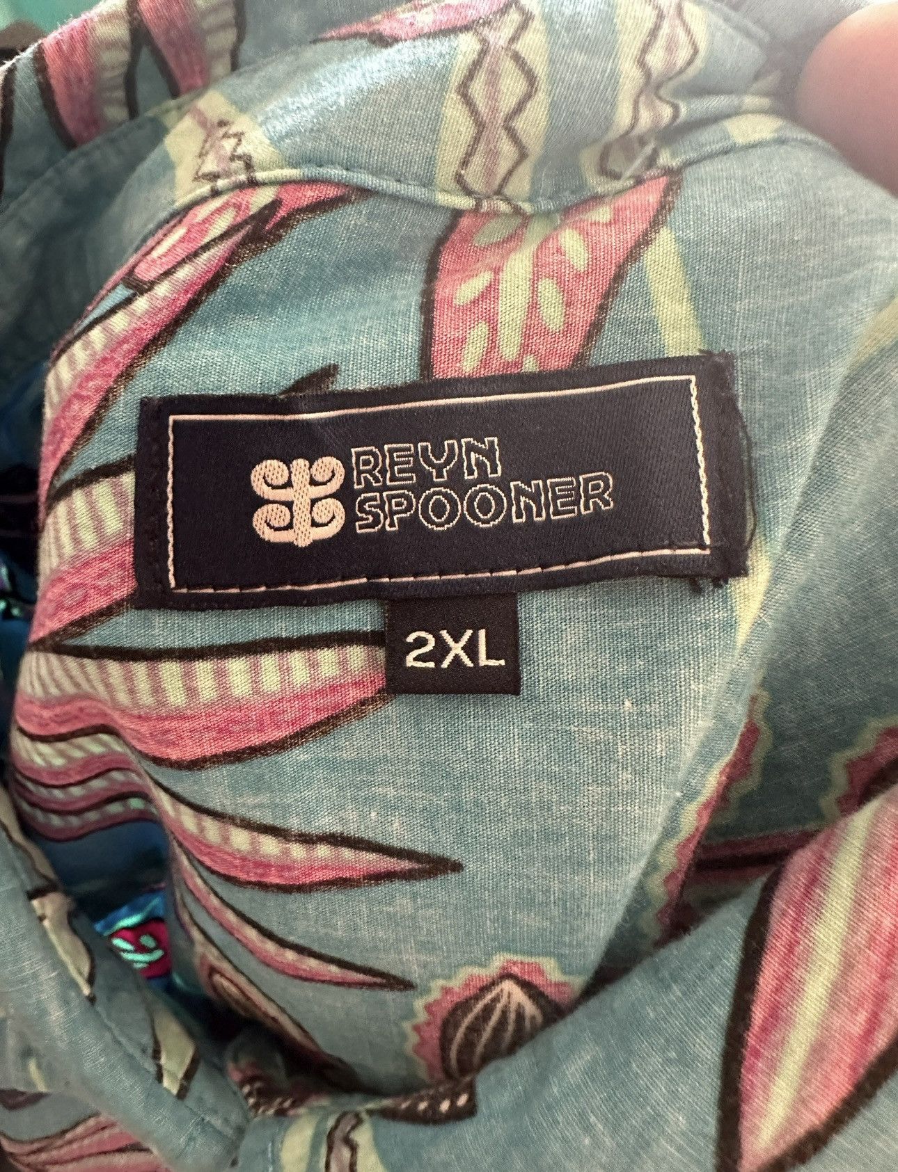 Reyn Spooner PreOwned Reyn Spooner Blue Hawaiian Print Blouse Women's XXL Size XXL / US 16-18 / IT 52-54 - 4 Thumbnail