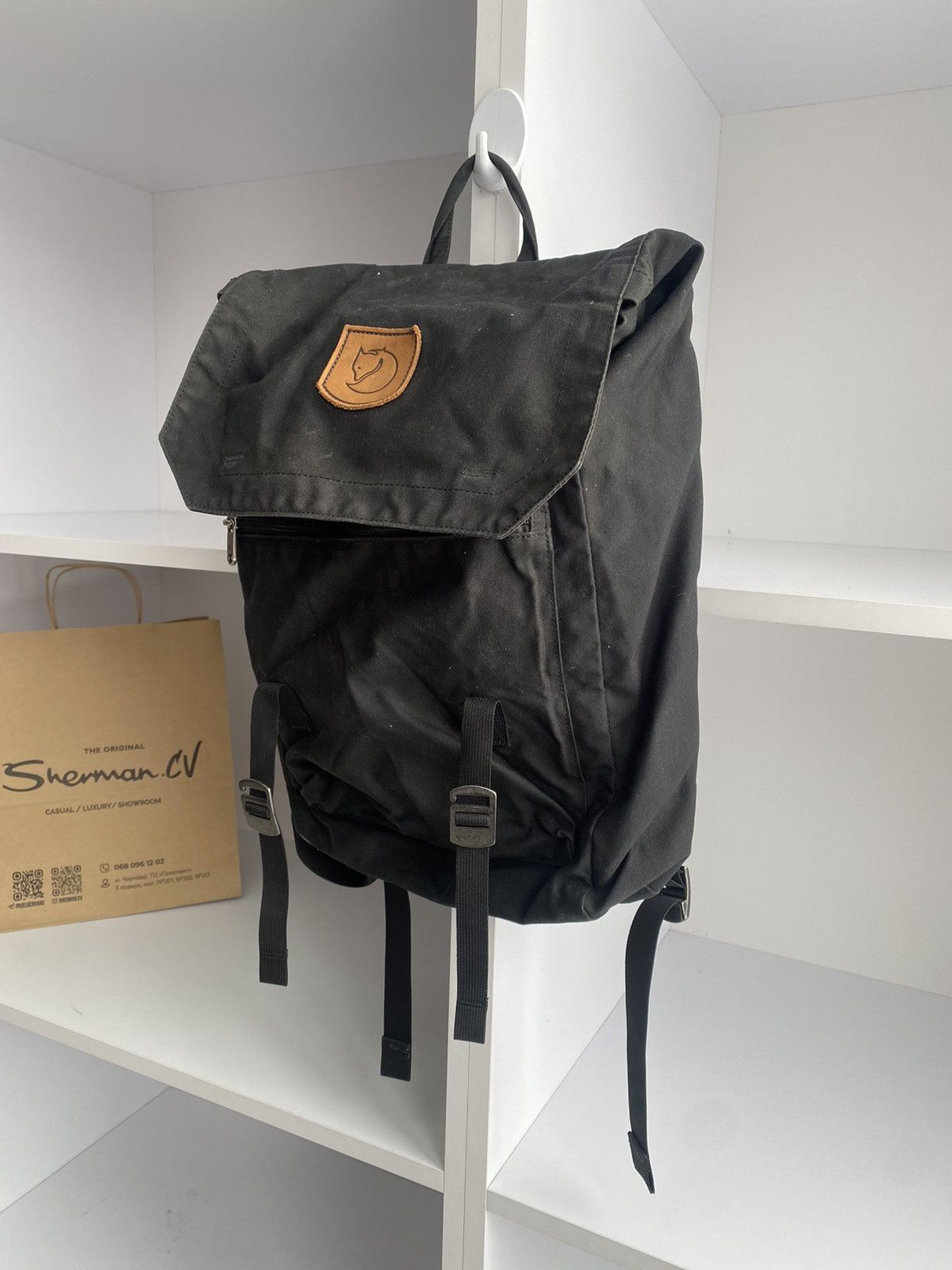 Fjallraven × Vintage Vintage Fjallraven Unisex Black Large G-1000 Laptop Backpack Size ONE SIZE - 11 Thumbnail