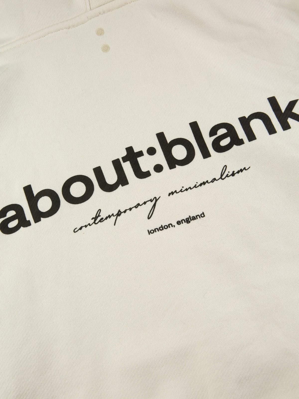 About:Blank about:blank Mens drop:seven White Hoodie Medium White Size US M / EU 48-50 / 2 - 3 Thumbnail