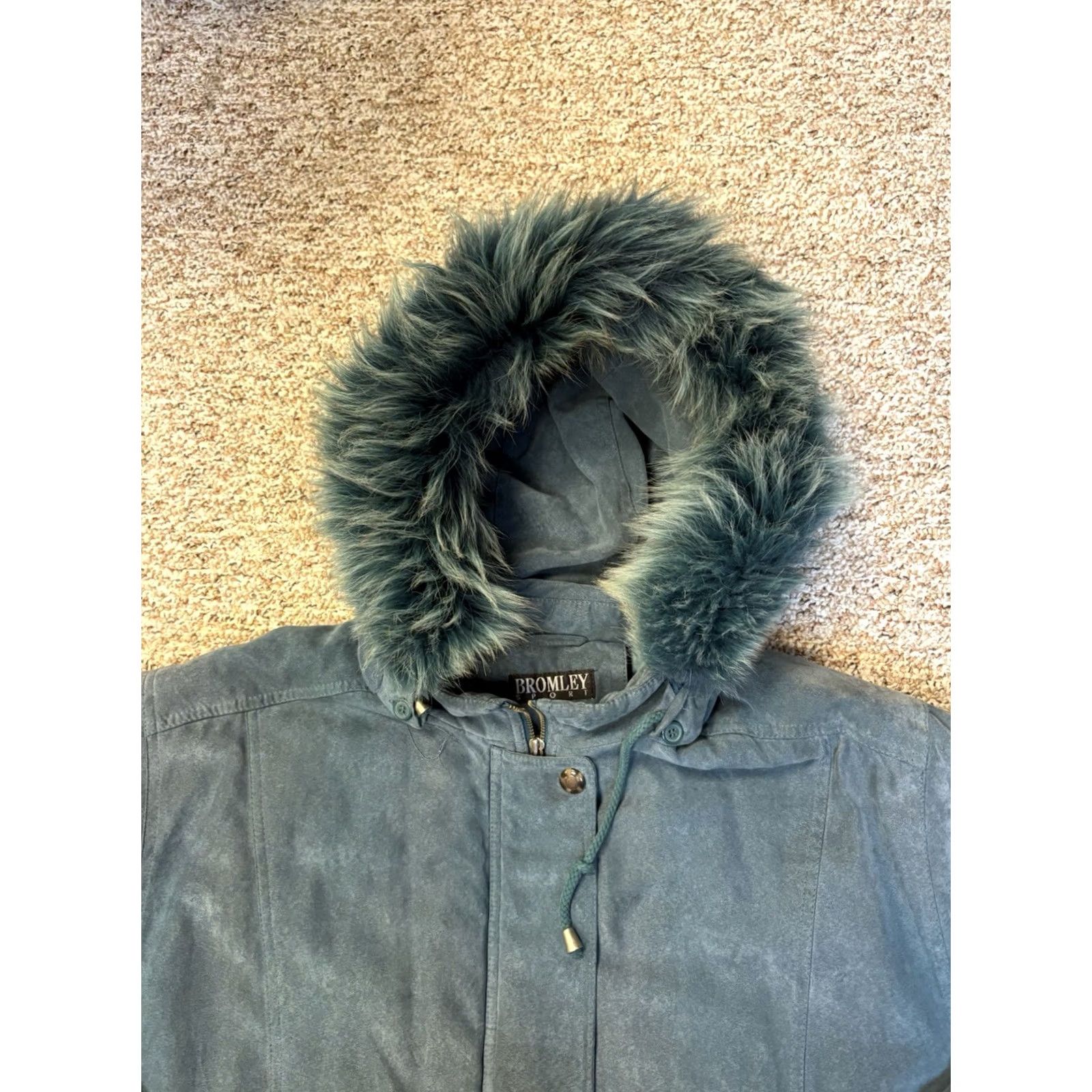 Vintage VINTAGE Bromley Sport Thermolite Women’s Green Coat Jacket Fox Fur Hood Parka Jacket Hooded 80s 90s Womens XXL Green Fox Fur Hooded Coat Jacket Size XXL / US 16-18 / IT 52-54 - 2 Thumbnail
