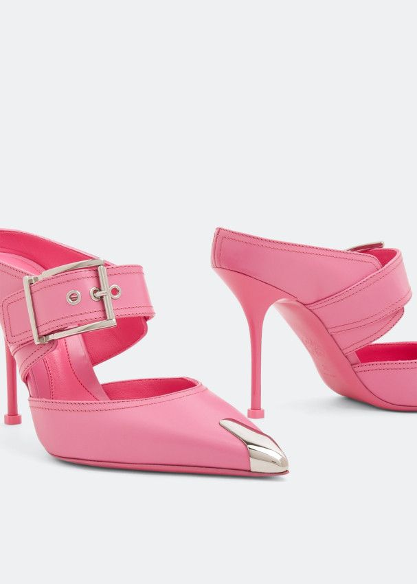 Alexander McQueen o1y0225 Mules in Pink Size US 6.5 / IT 36.5 - 2 Thumbnail