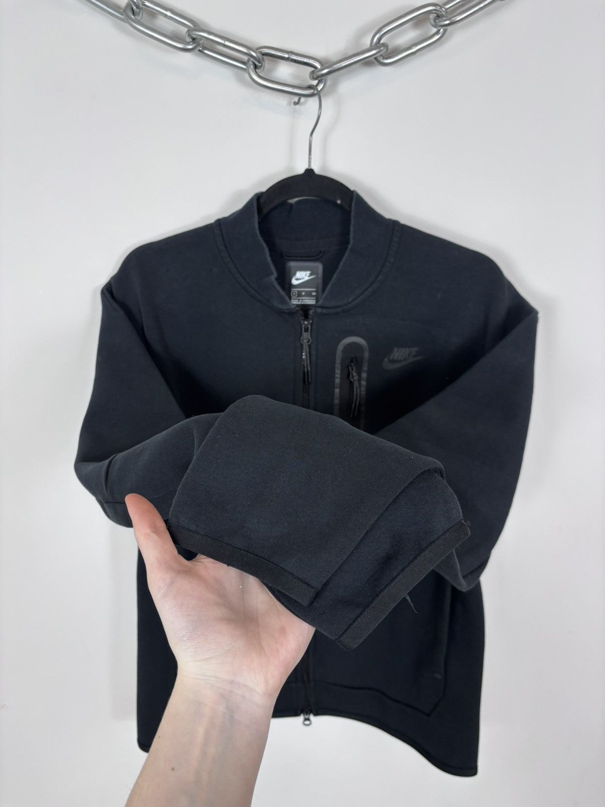 Nike Nike Tech Fleece Men’s Black Hype Full Zip Track Jacket Size US S / EU 44-46 / 1 - 12 Thumbnail