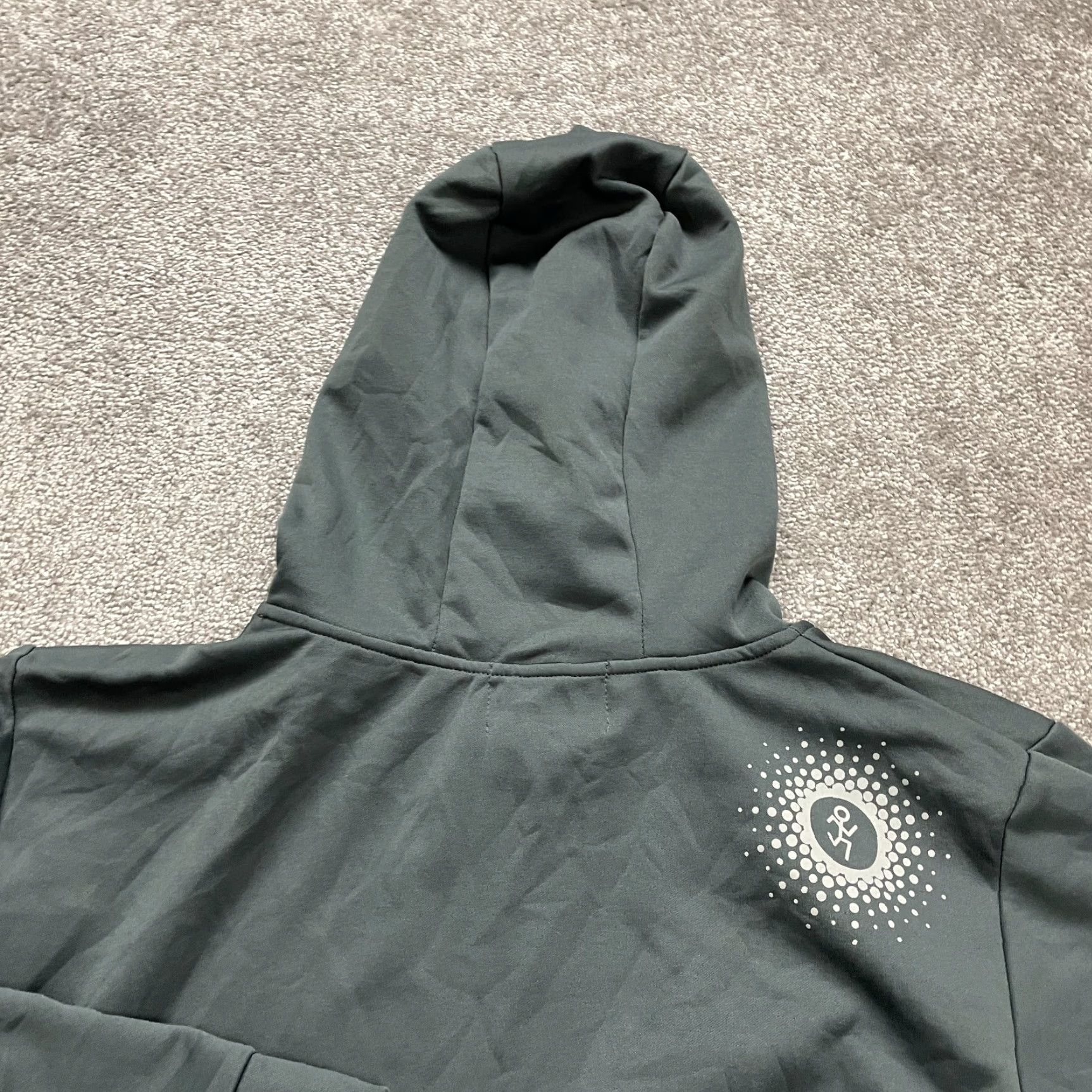 CHOCOOLATE Chocolate Hoodie Womens Large Gray Pullover Sweatshirt Fleece Logo Sports Running & Walking Size L / US 10 / IT 46 - 3 Thumbnail