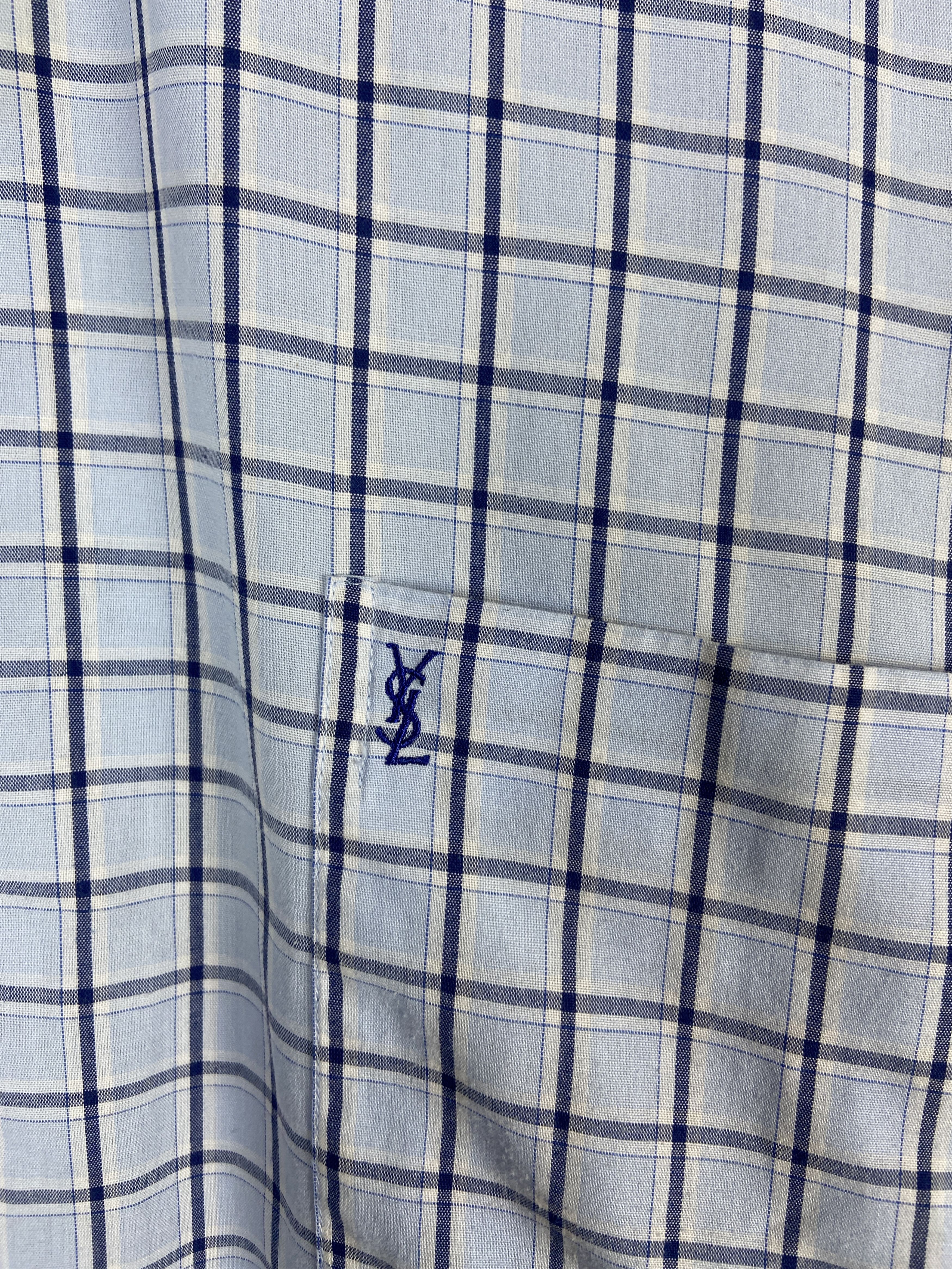 Vintage Vintage YvesSaintLaurent Ysl Pour Homme Shirt Size US XXL / EU 58 / 5 - 4 Thumbnail