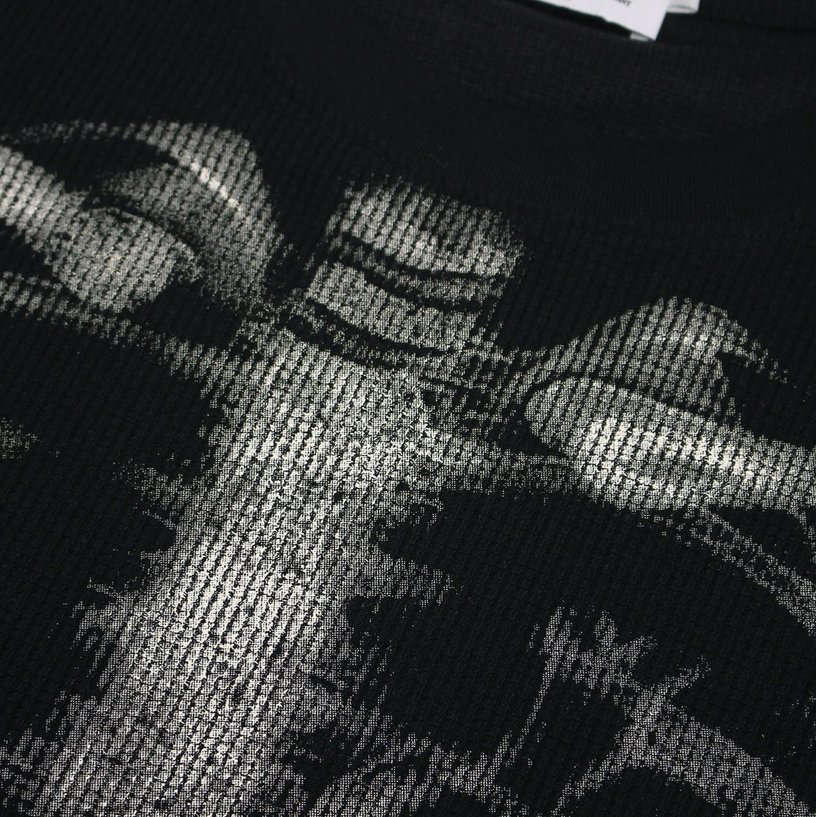 Vintage Cream Oversized Skeleton Graphic T-Shirt, Short Sleeve Size US M / EU 48-50 / 2 - 2 Thumbnail