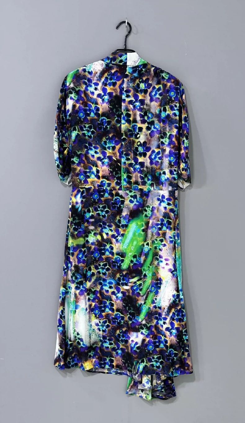 Prada Prada Floral dress in cold tones 2502-Nextarrow Size XS / US 0-2 / IT 36-38 - 3 Thumbnail