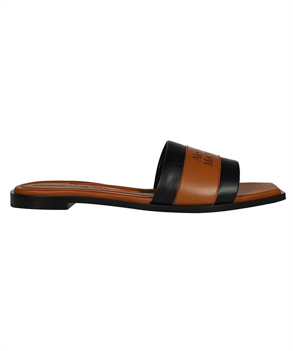 Alexander McQueen o1y0225 Slides in Brown & Black Size US 5 / IT 35 - 1 Thumbnail