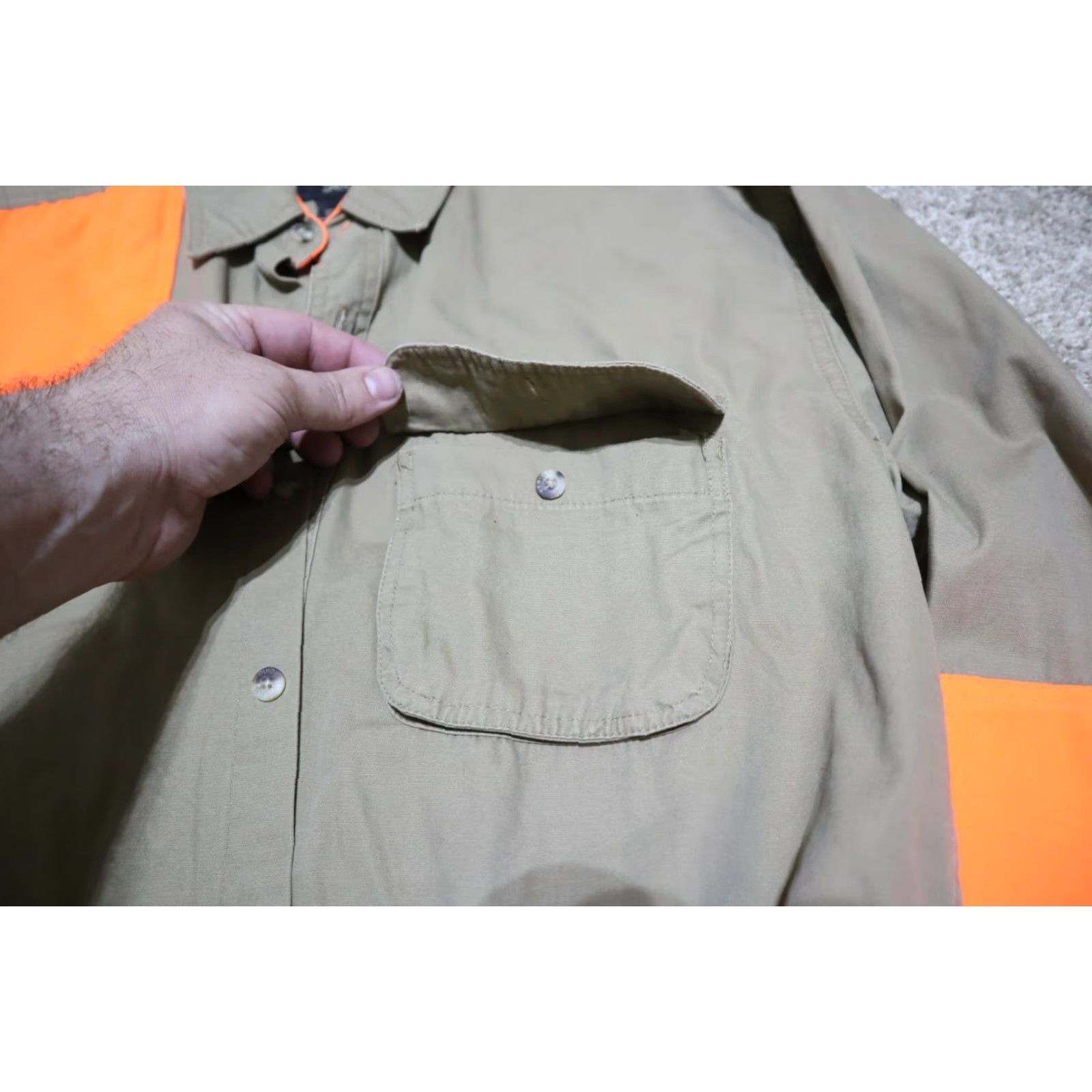 Vintage GANDER Mountain Jacket Hunting Blaze WaterPROOF SERIES GUIDE Blaze Orange Jacket M Mens Medium Size US M / EU 48-50 / 2 - 3 Thumbnail