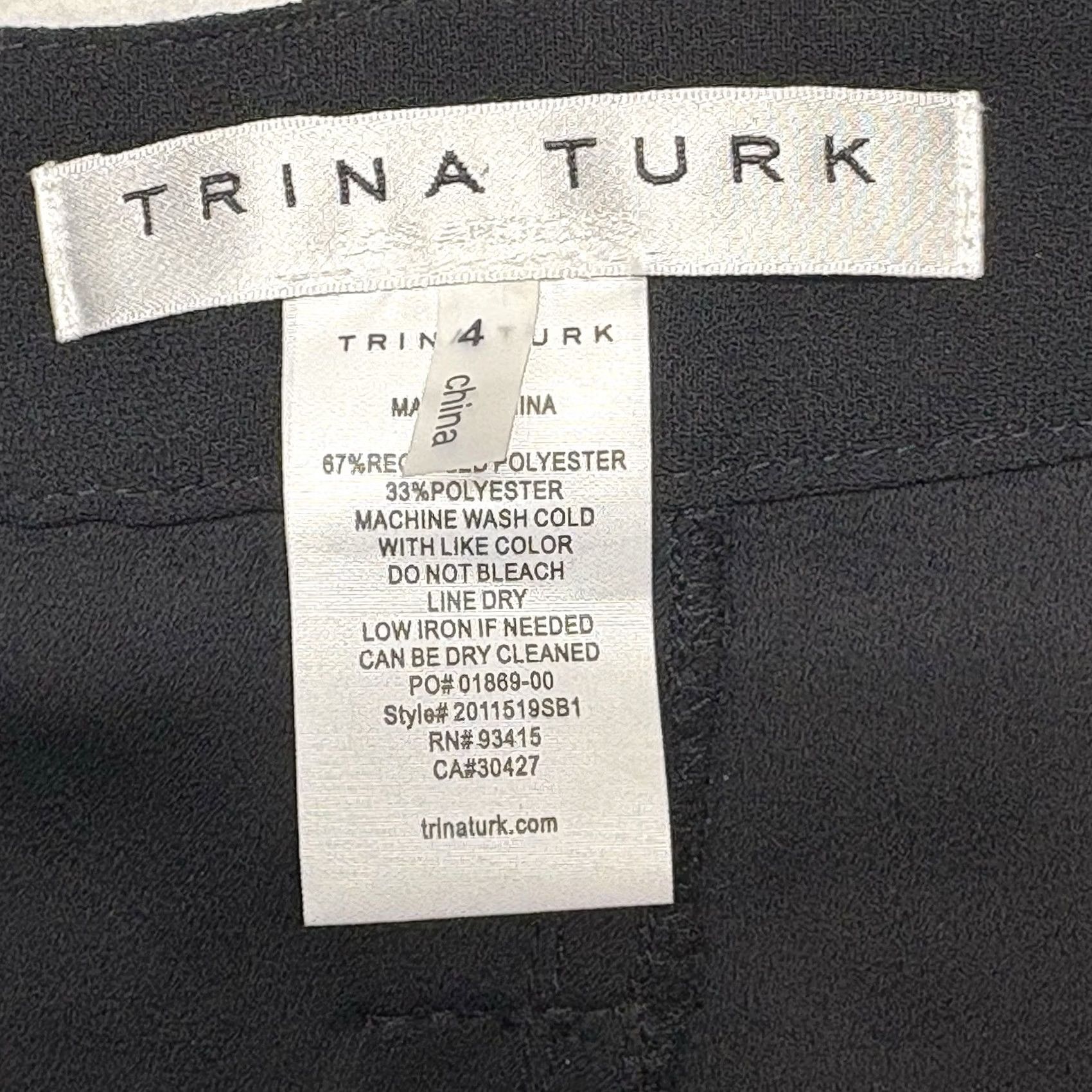Trina Turk Trina Turk Jogger Pants High Rise Black Button Cuff Pants Size 4 Size 27" / US 4 / IT 40 - 5 Thumbnail