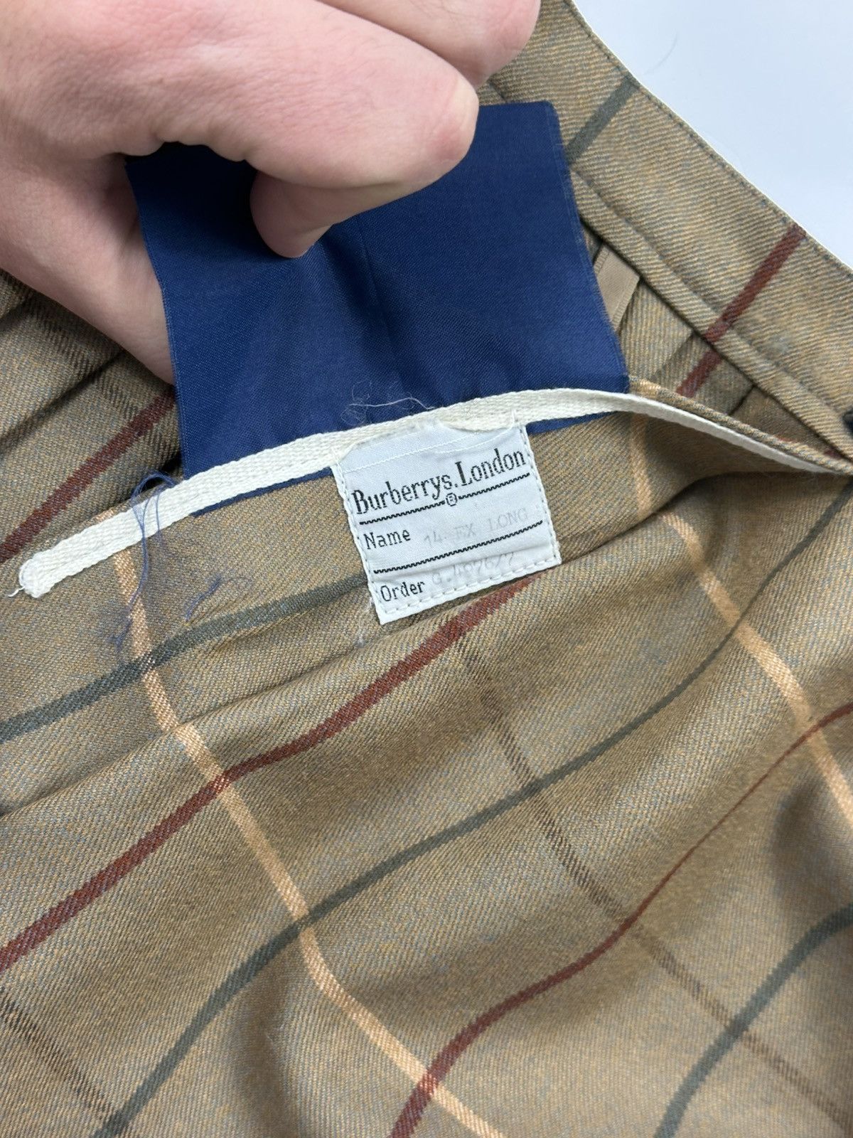 90's Burberrys Vintage Wool Skirt Nova Check